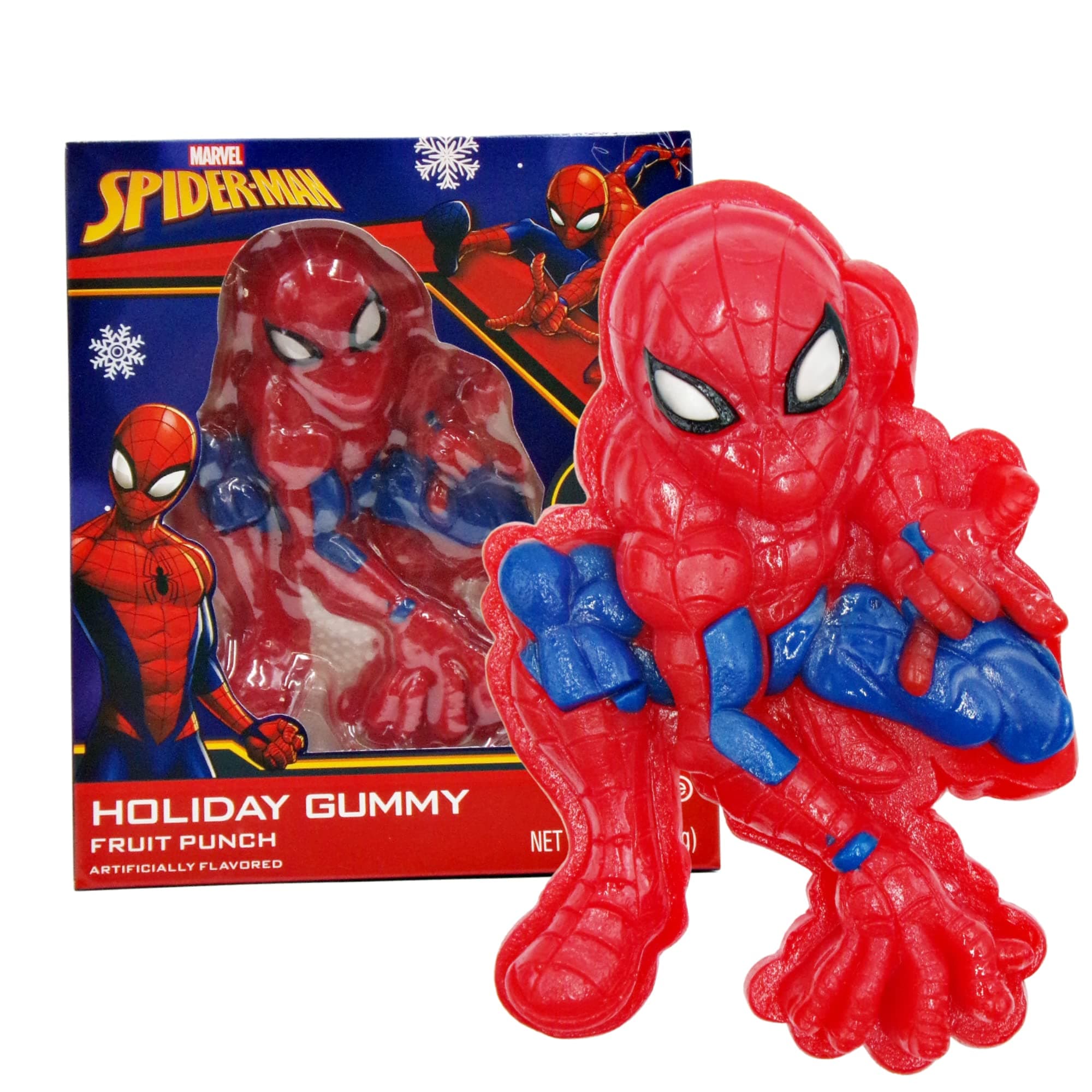 Galerie Marvel Spiderman with Mini Spider Gummy Candy, Fruit Punch Flavored, Christmas Gifts Stocking Stuffers for Kids, 6 Ounce