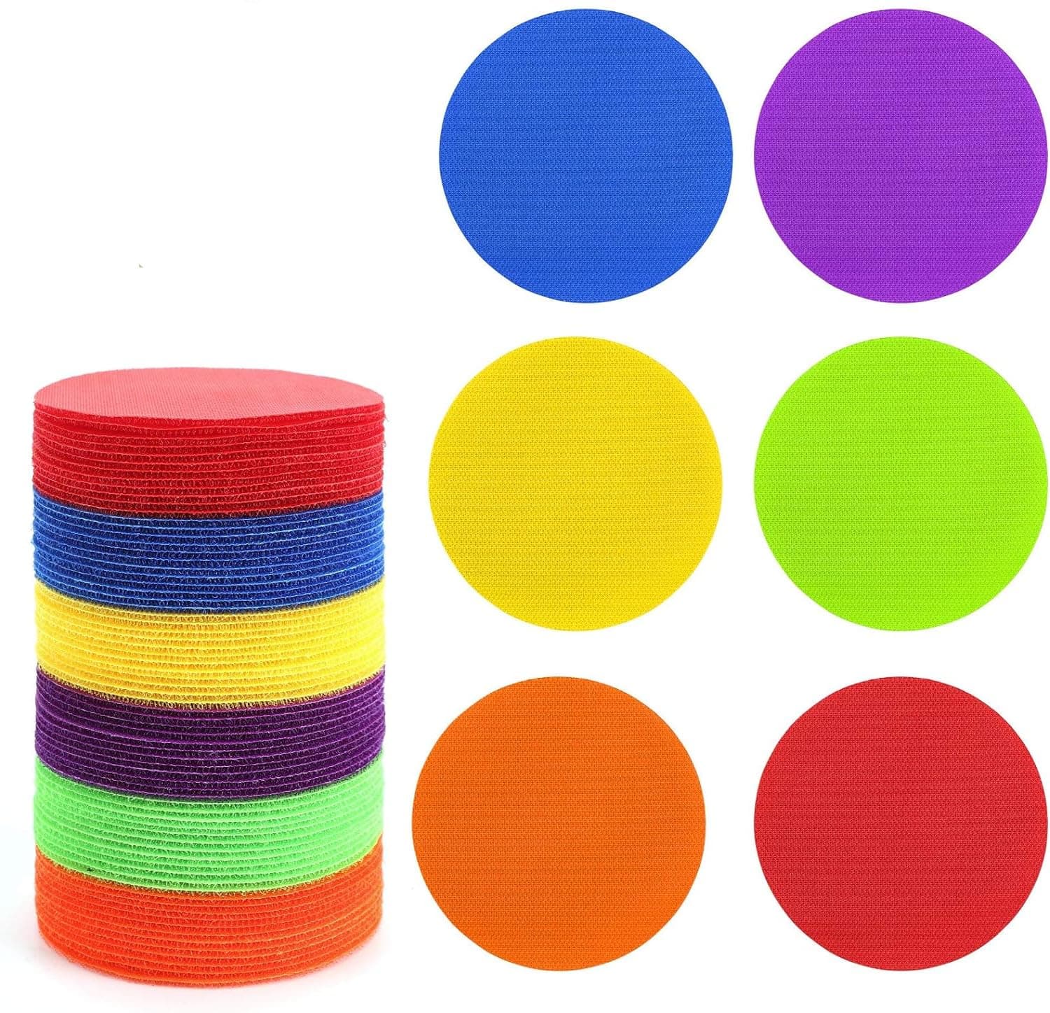 30 PCS Carpet Spot Markers - Carpet Spots for Classroom Carpet Floor,6 Colors Floor Dot for Decoration Elementary Teachers Student Kindergarten Yoga Standing