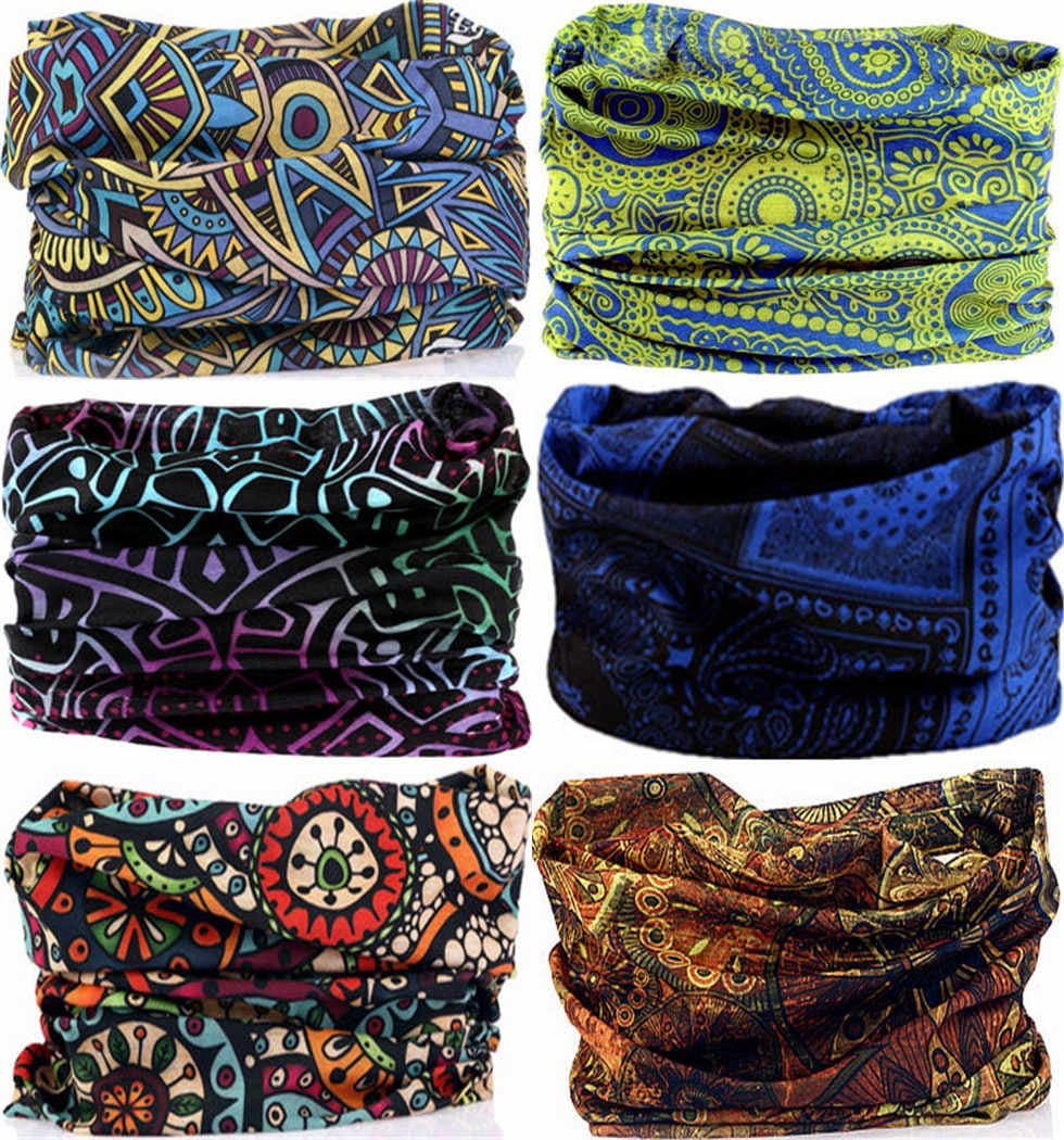VANCROWN Headband Neck Gaiter Head Wrap Headwear Face Mask Magic Scarf Bandana for Men and Women