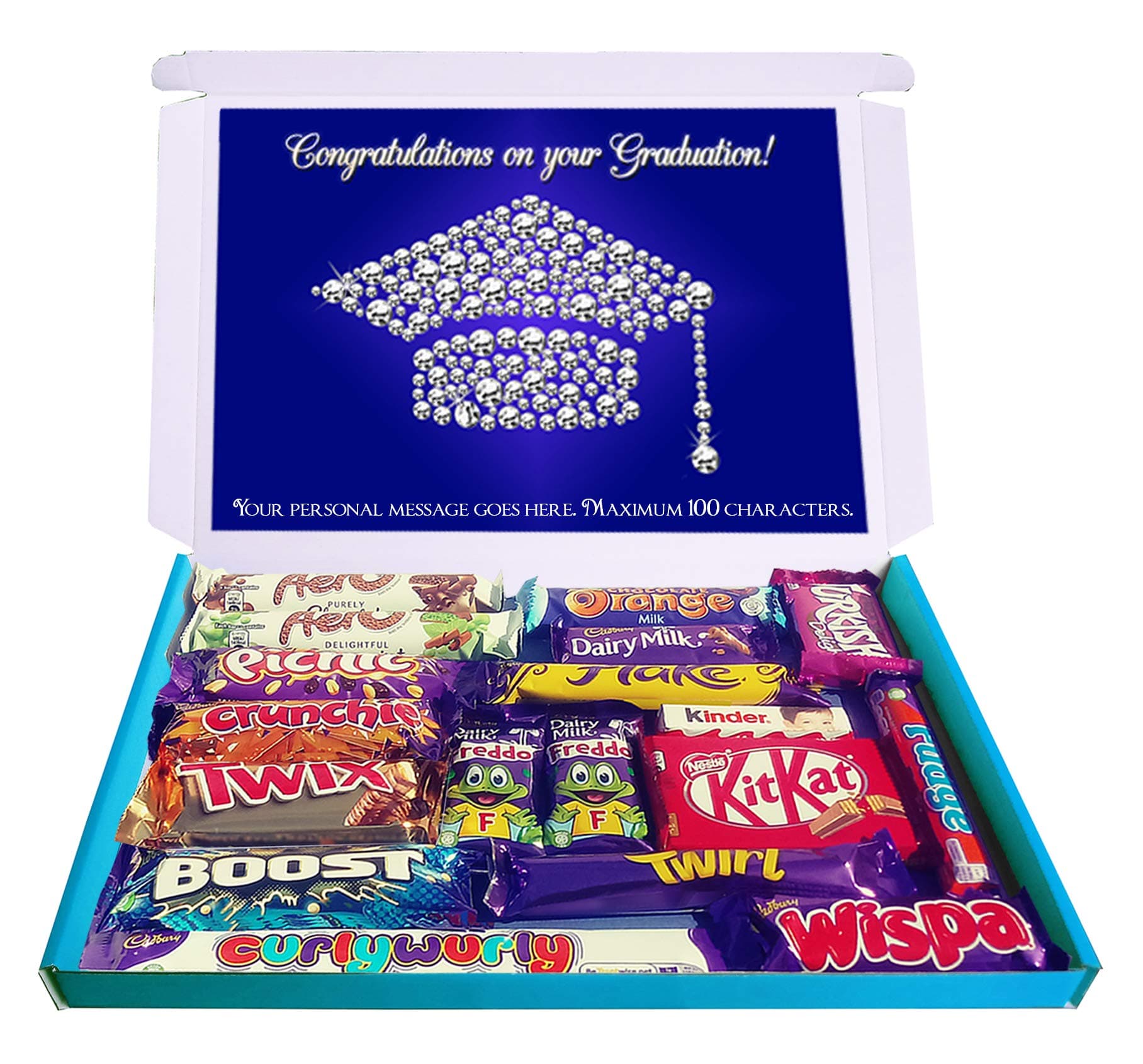 Personalised Congratulations ON Your Graduation Chocolate Gift Hamper Graduation Gift Graduate