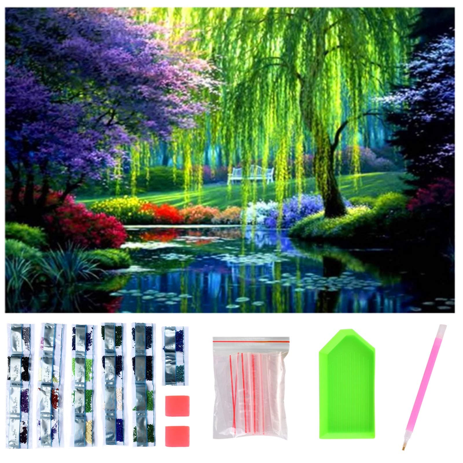 5D Diamond Painting Kits Full Drill, DIY Diamond Art Kits for Beginners, Arts and Crafts for Adults, Diamond Art for Kids, New Home Gifts, Living Room Decoration Painting, Canvas size: 40x30cm.