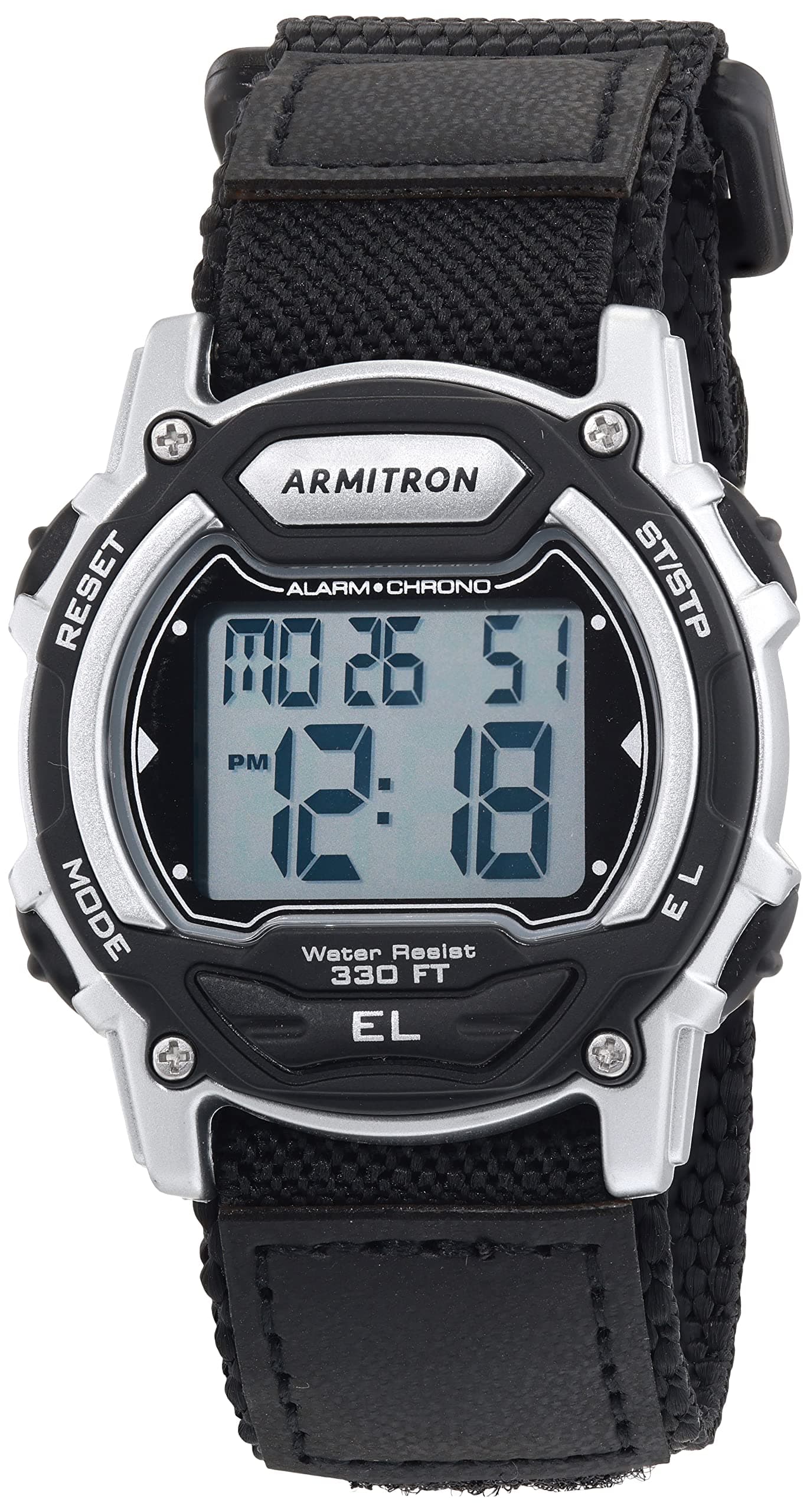 Armitron Sport Unisex Digital Chronograph Nylon Strap Watch