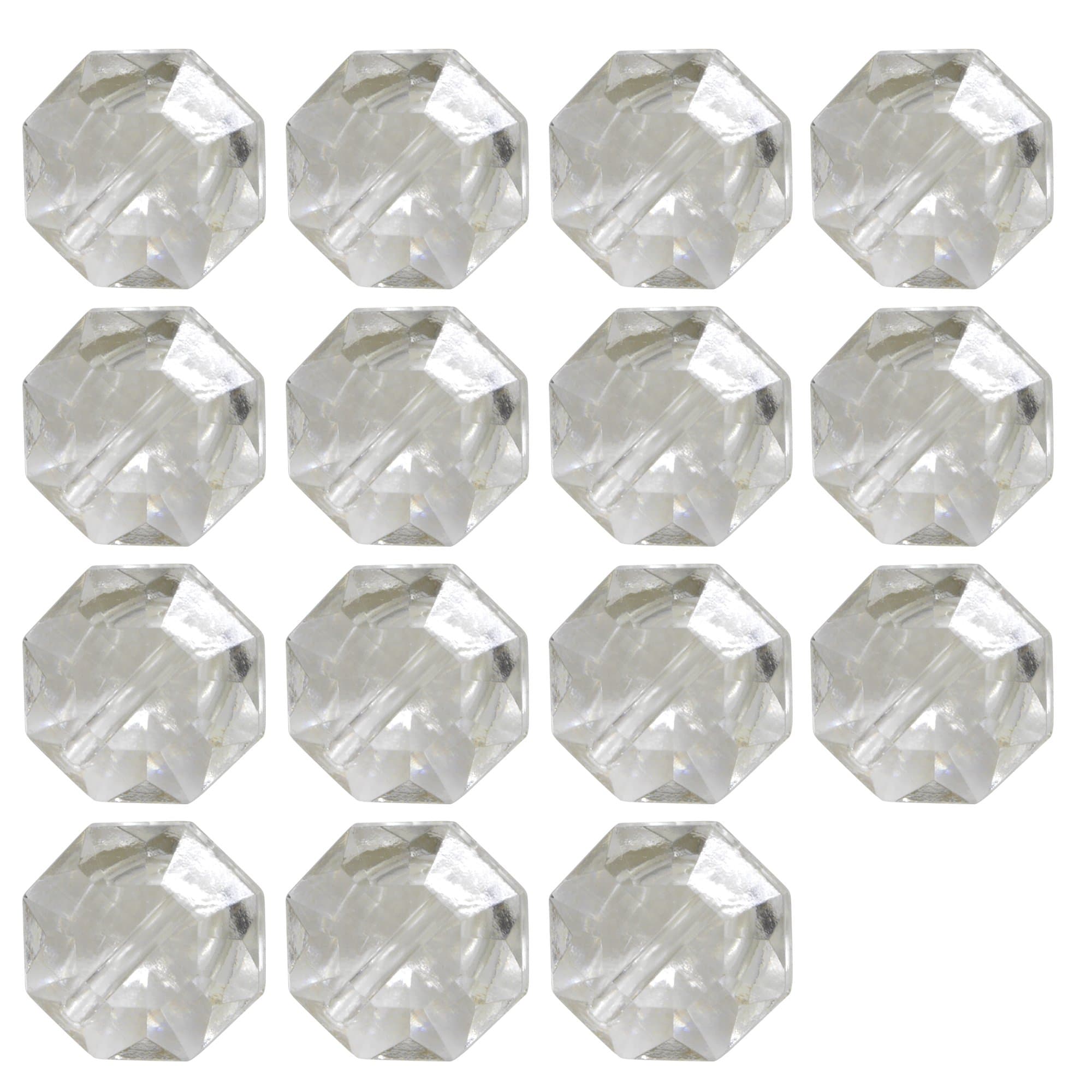 ベルアート アクリルボタン 13mm Col.00 クリア 15個入 AZOT-0002