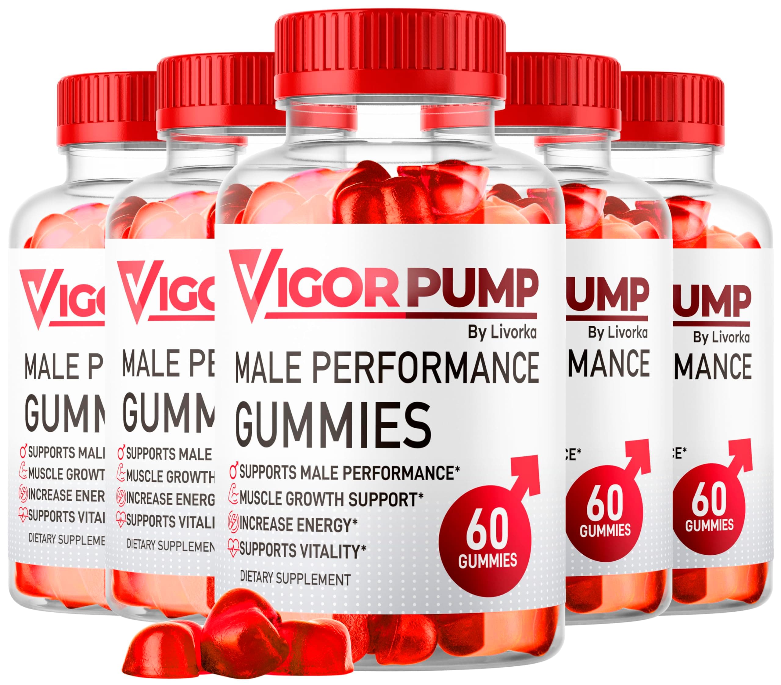 (5 Pack) Vigor Pump Gummies - VigorPump Male Gummies, Advanced 2025 Formula, VigorPump Gummies, Vigor Pump Gummies for Men, Vigor Pump Gomitas, Vigor Pump X Gummies, 300 Gummies for 5 Months