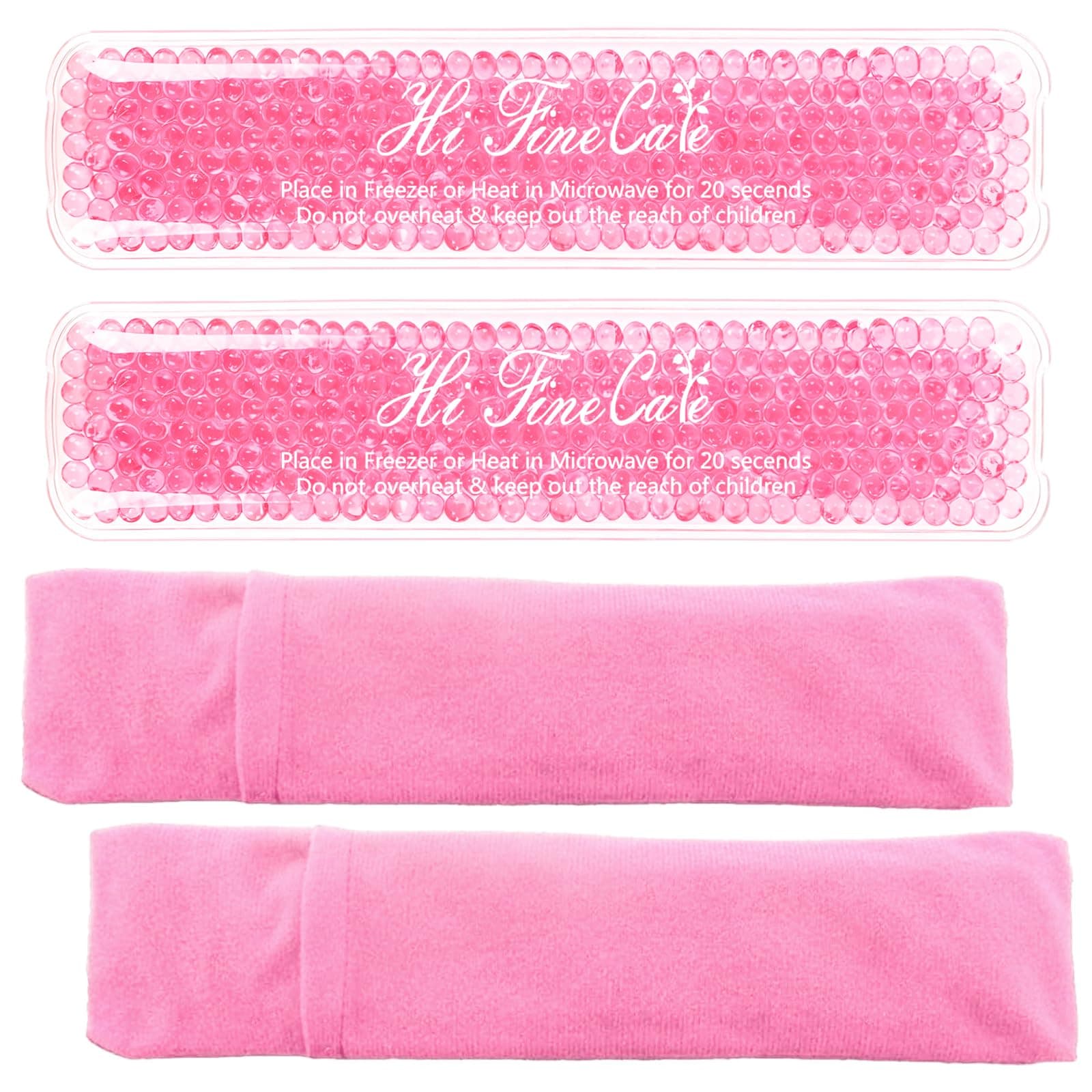 Postpartum Ice Pack, Hot and Cold Pads for Postpartum Essentials, 3 Count Gel Cooling Pad, Fast Pain Relief Convenient for Postpartum Recovery Helps Reduce Swelling (Pink)