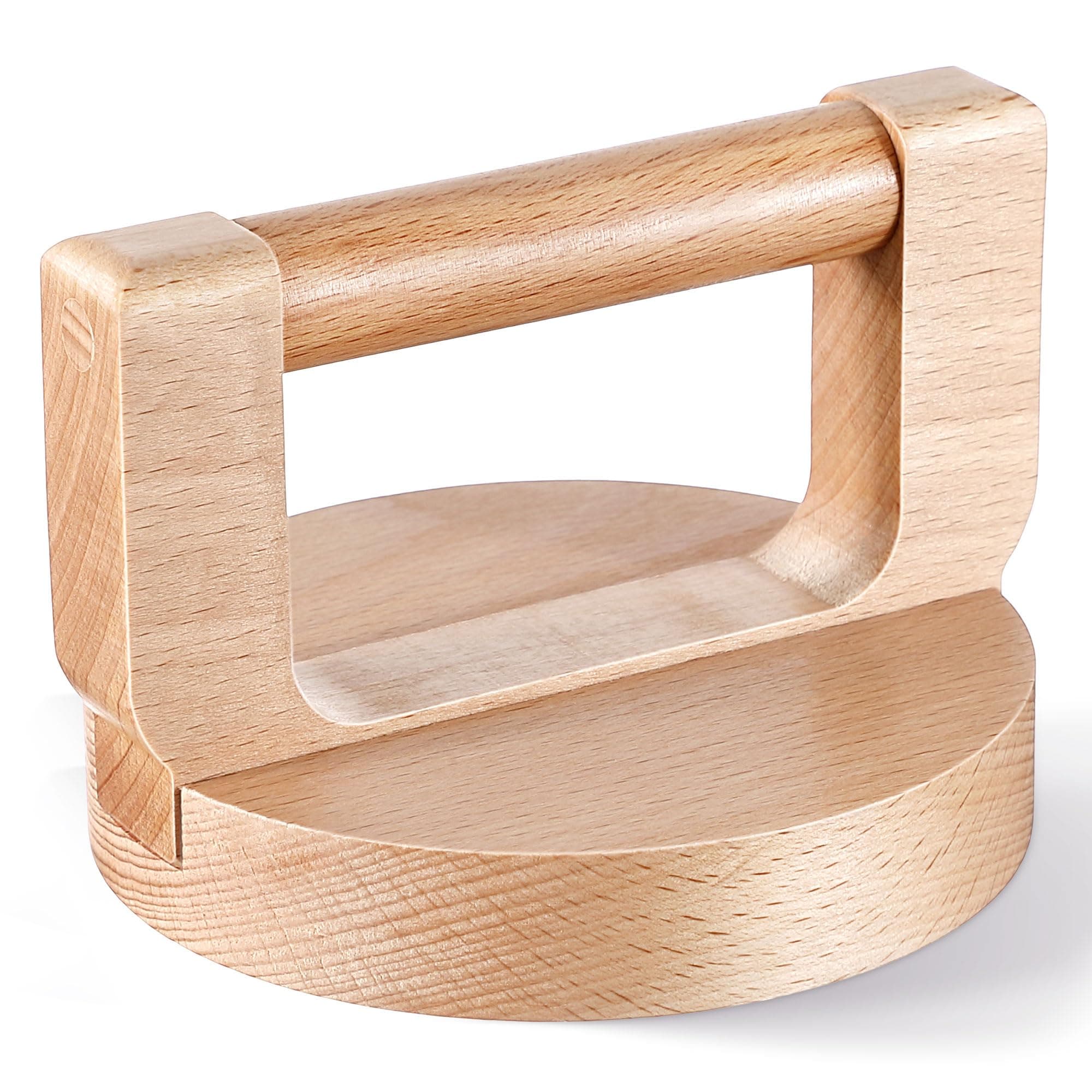 1 Pack Bamboo and Wood Baren for Printmaking, Smooth Varnished Bottom for Even Pressure, Ergonomic Handle for Comfortable Use, Ideal for Block Printing, Linocut, Crafting, Scrapbooking