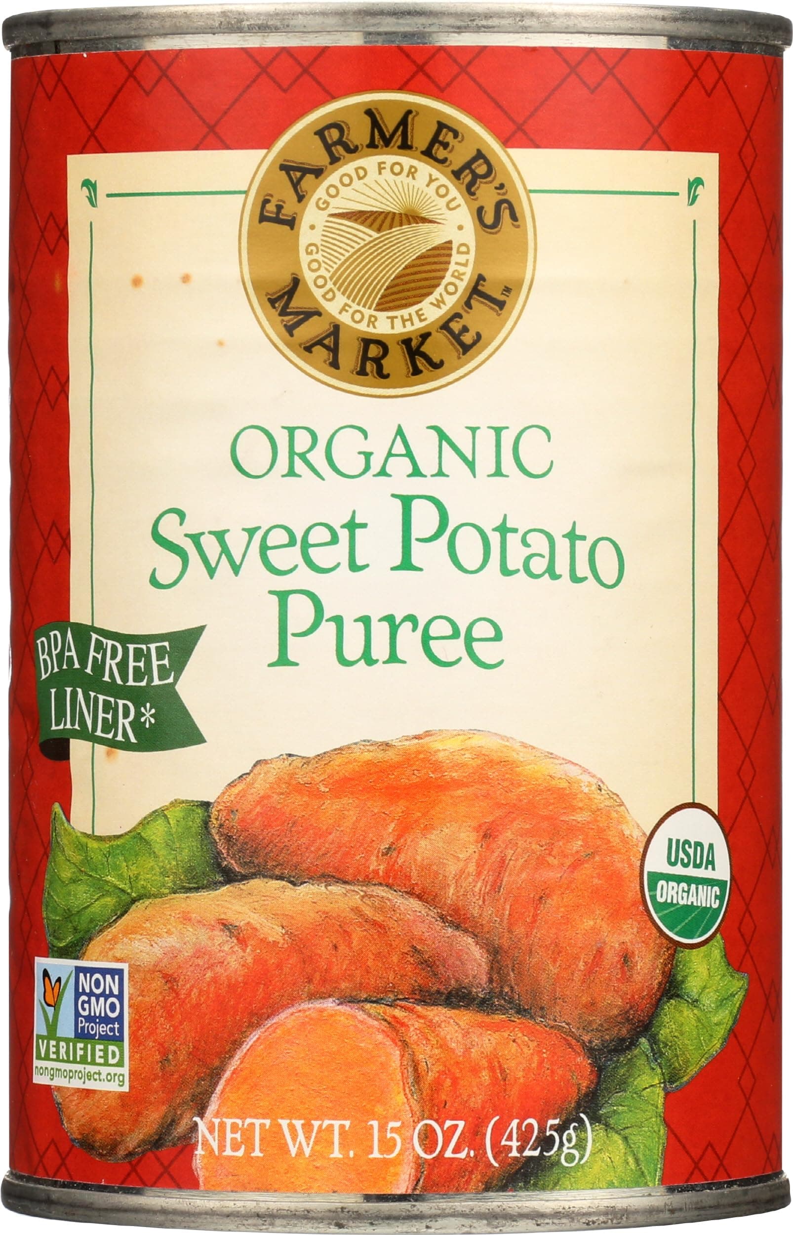 Organic Sweet Potato Puree, 15 oz