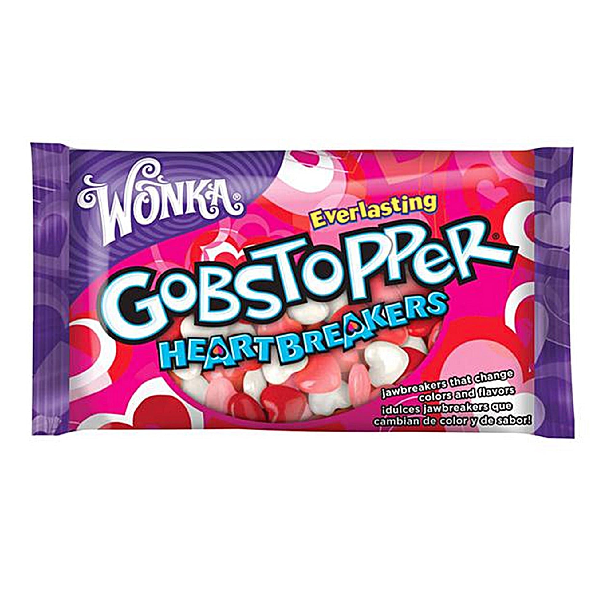 Wonka Gobstoppers Heartbreakers Valentines Day Bag, 12-Ounce Bags (Pack of 6)