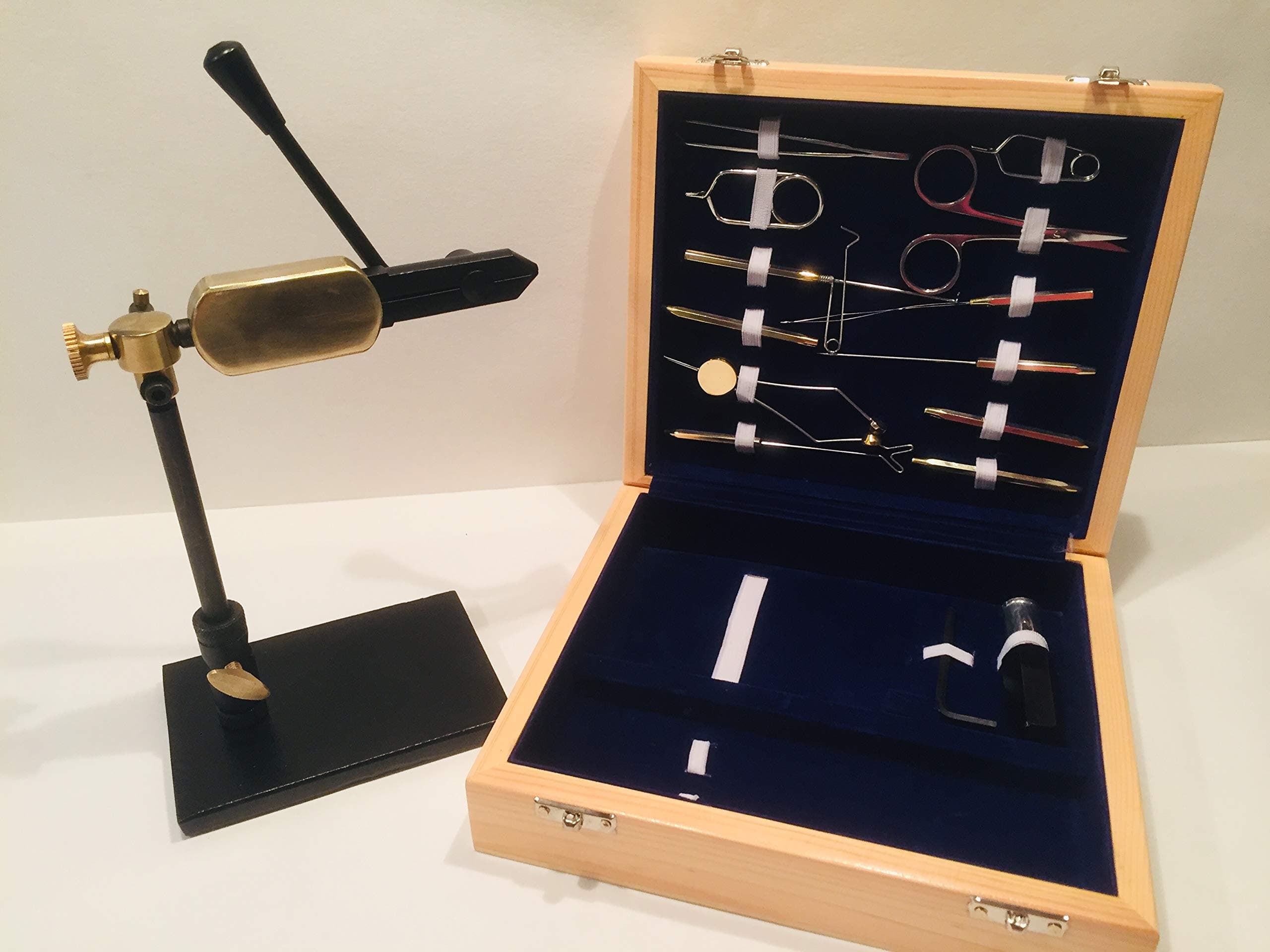 FLYCAST - Fly Tying Vice Rotary and FULL SET of tools