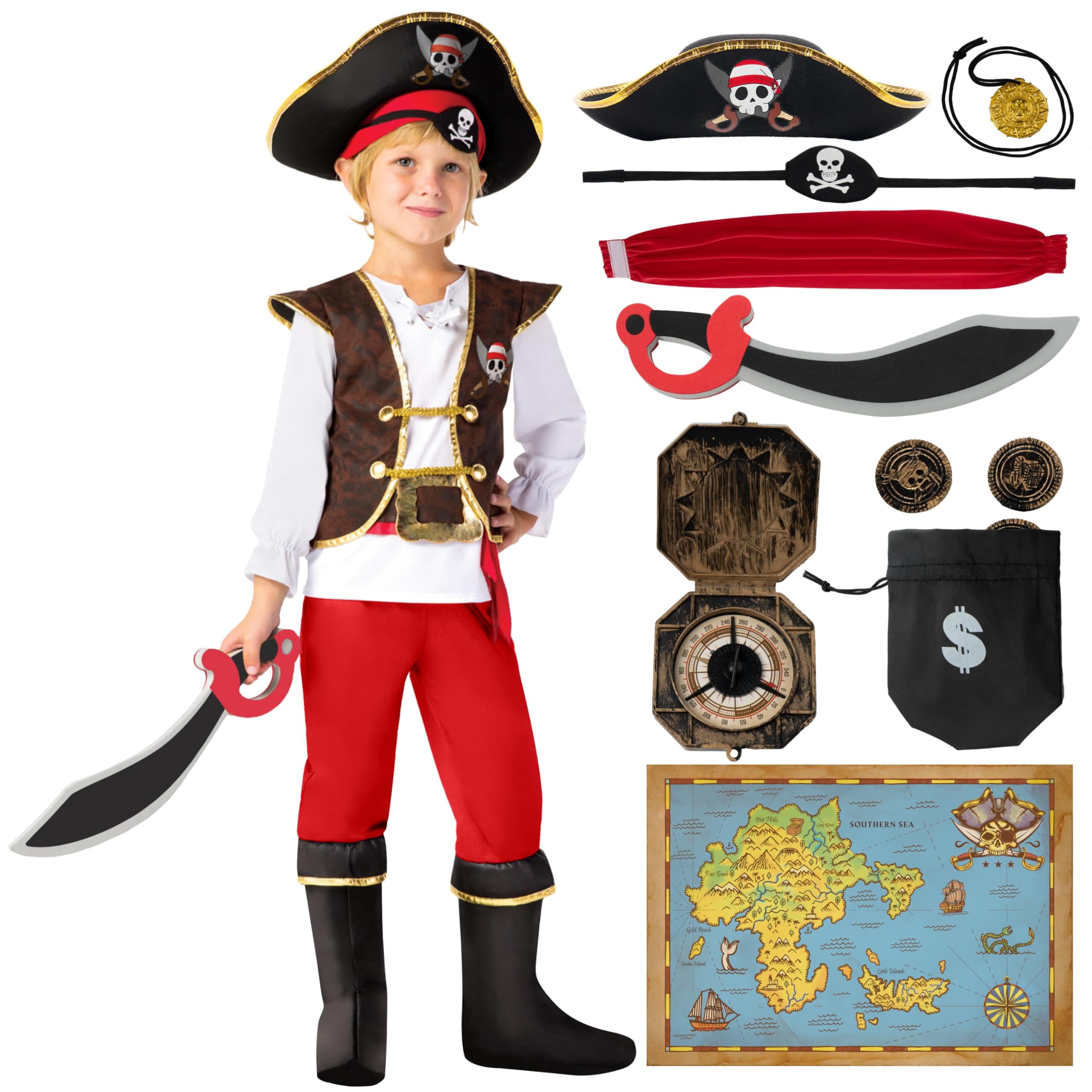 Halloween Pirate Costume Kids