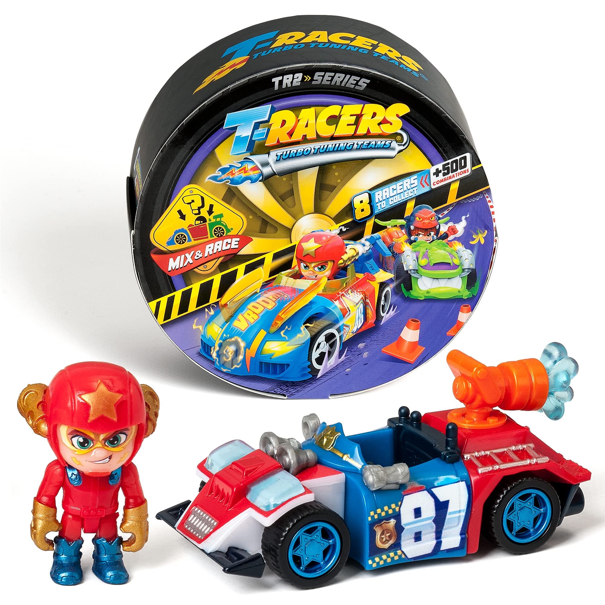 T-Racers II Display Square Box Playset 16-Pieces