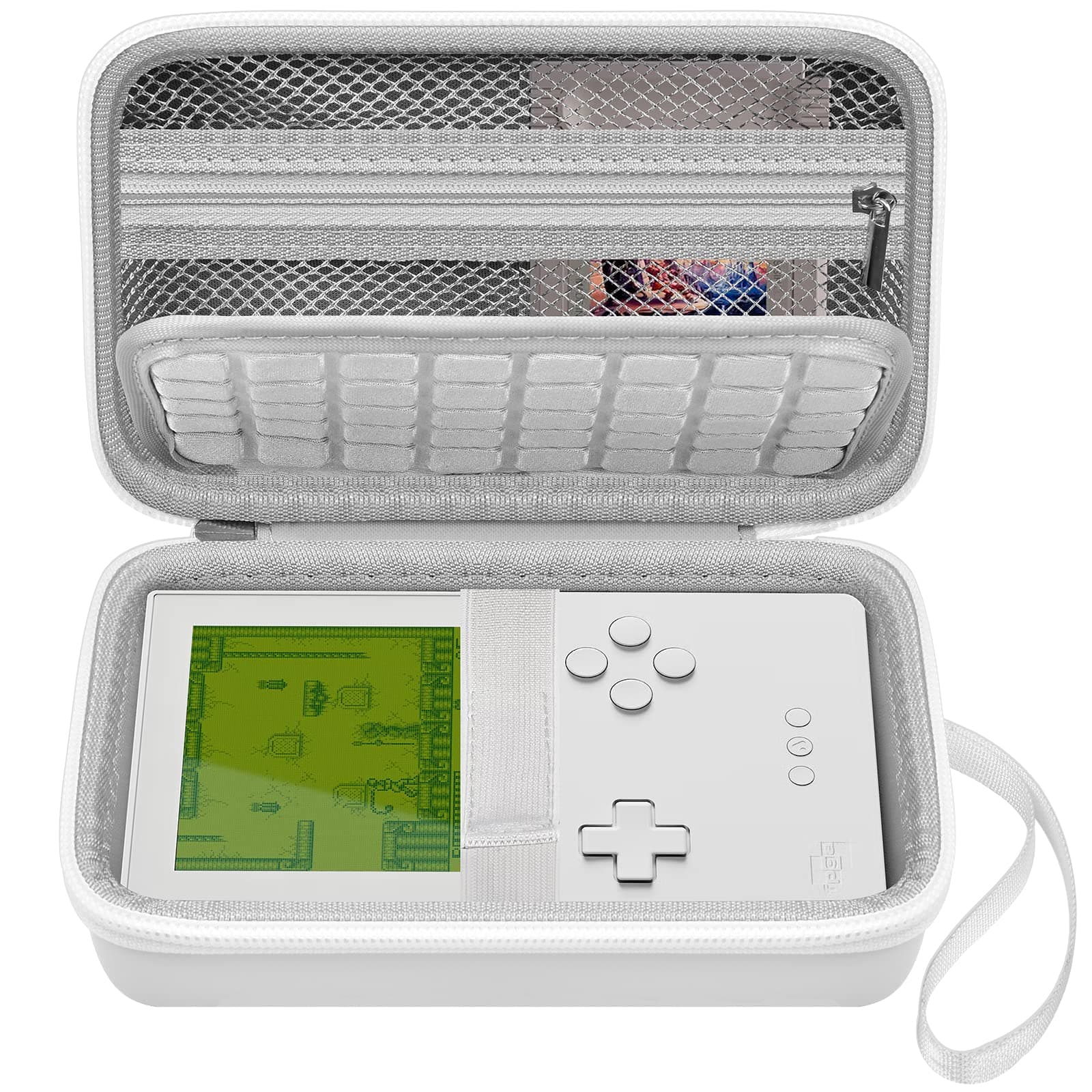 Hard Case Compatible with Analogue Pocket Handheld Game Console, Portable Mini Game Player Storage Bag for Video Games Cards, Charging Cable and Accessories (Box Only)