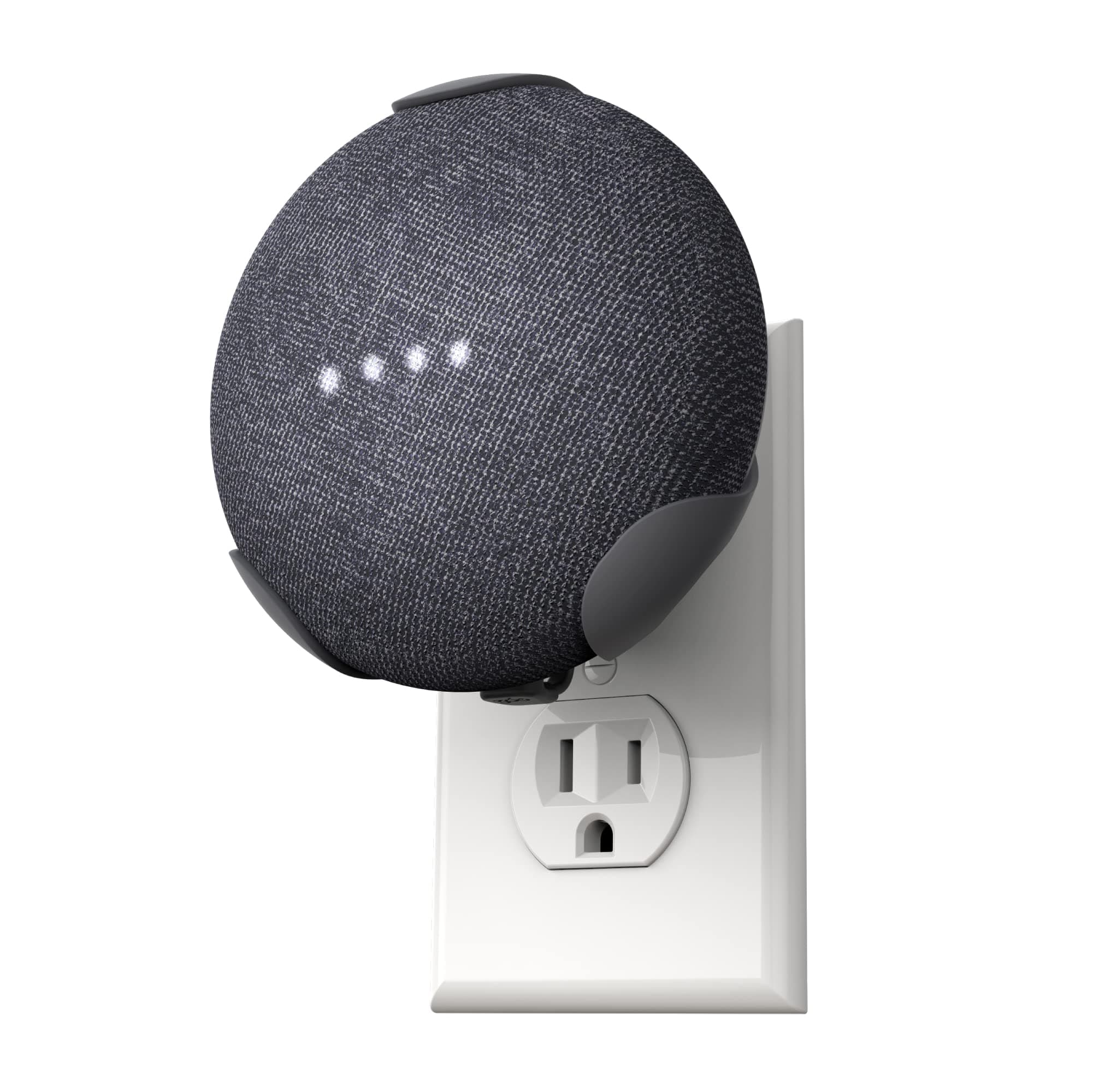 PowerClip Outlet Mount for Google Nest Mini (Charcoal)
