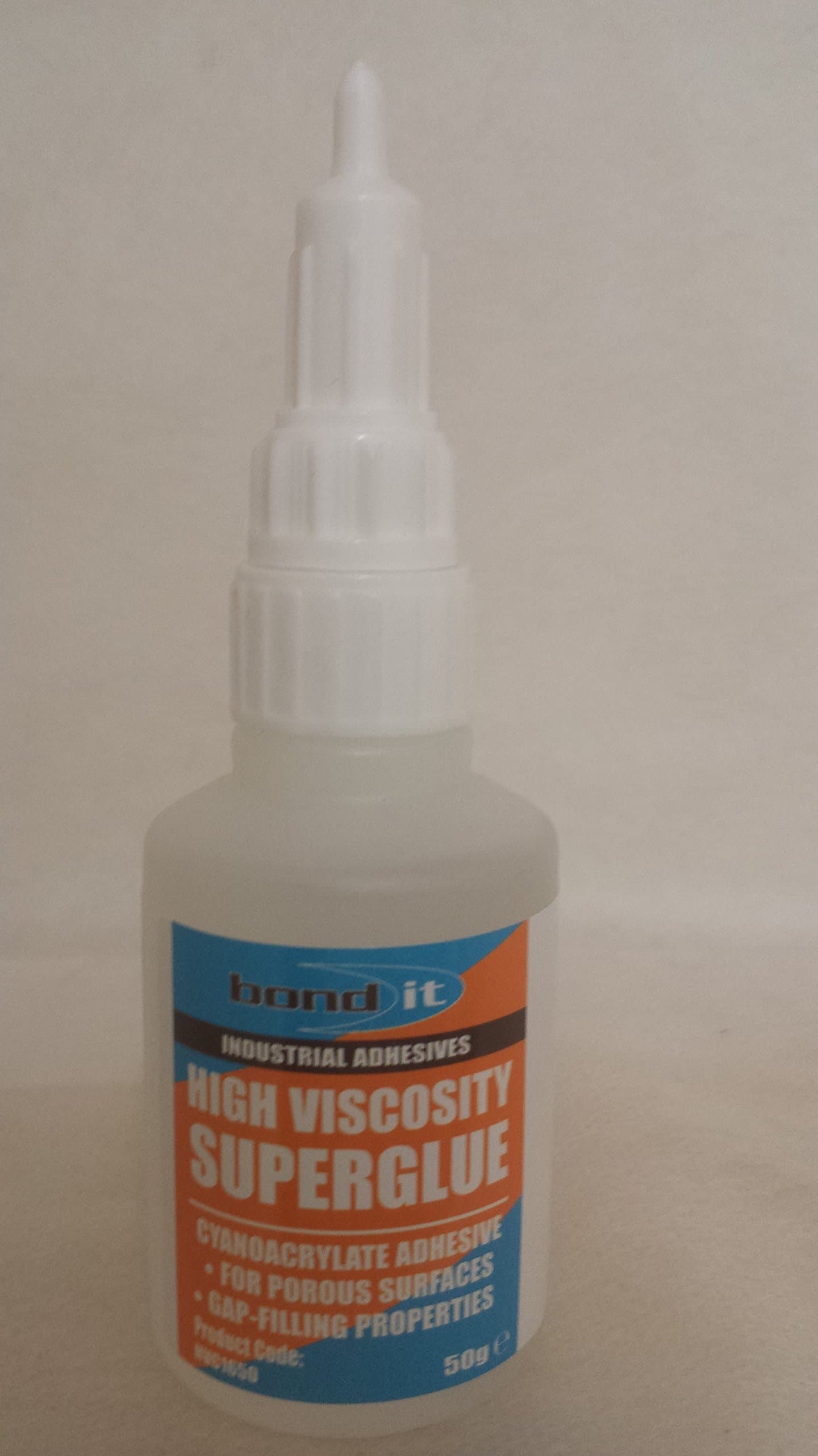 4 x 50g BOND IT HIgh Viscosity super glue adhesive Clear Cyanoacrylate