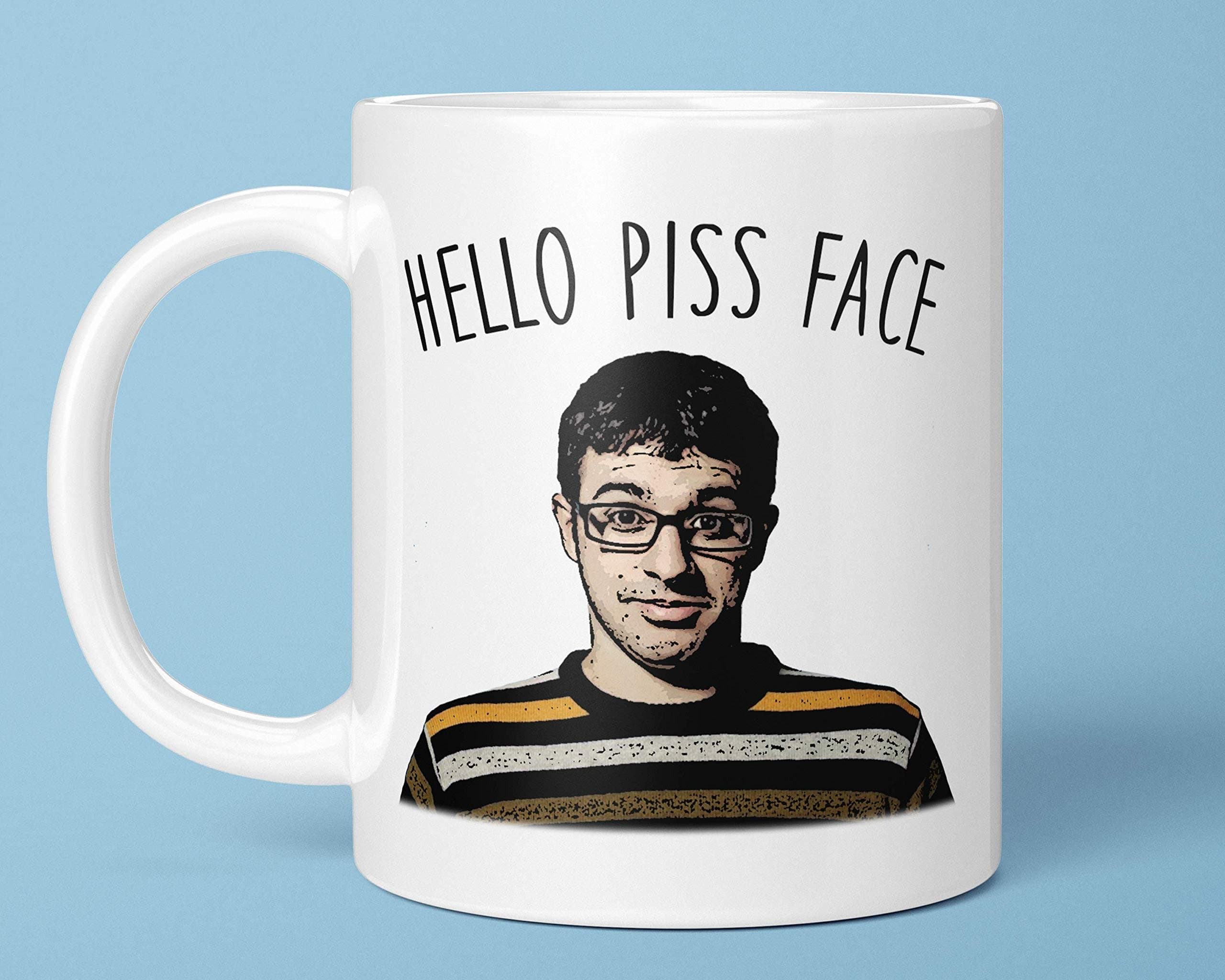 The Brews Brothers Hello Piss Face - Friday Night Dinner Gift Mug (Friday Night Dinner Quotes, Funny Meme Gift Mug, FND Gift Ideas, Hello Puss Face) BB102