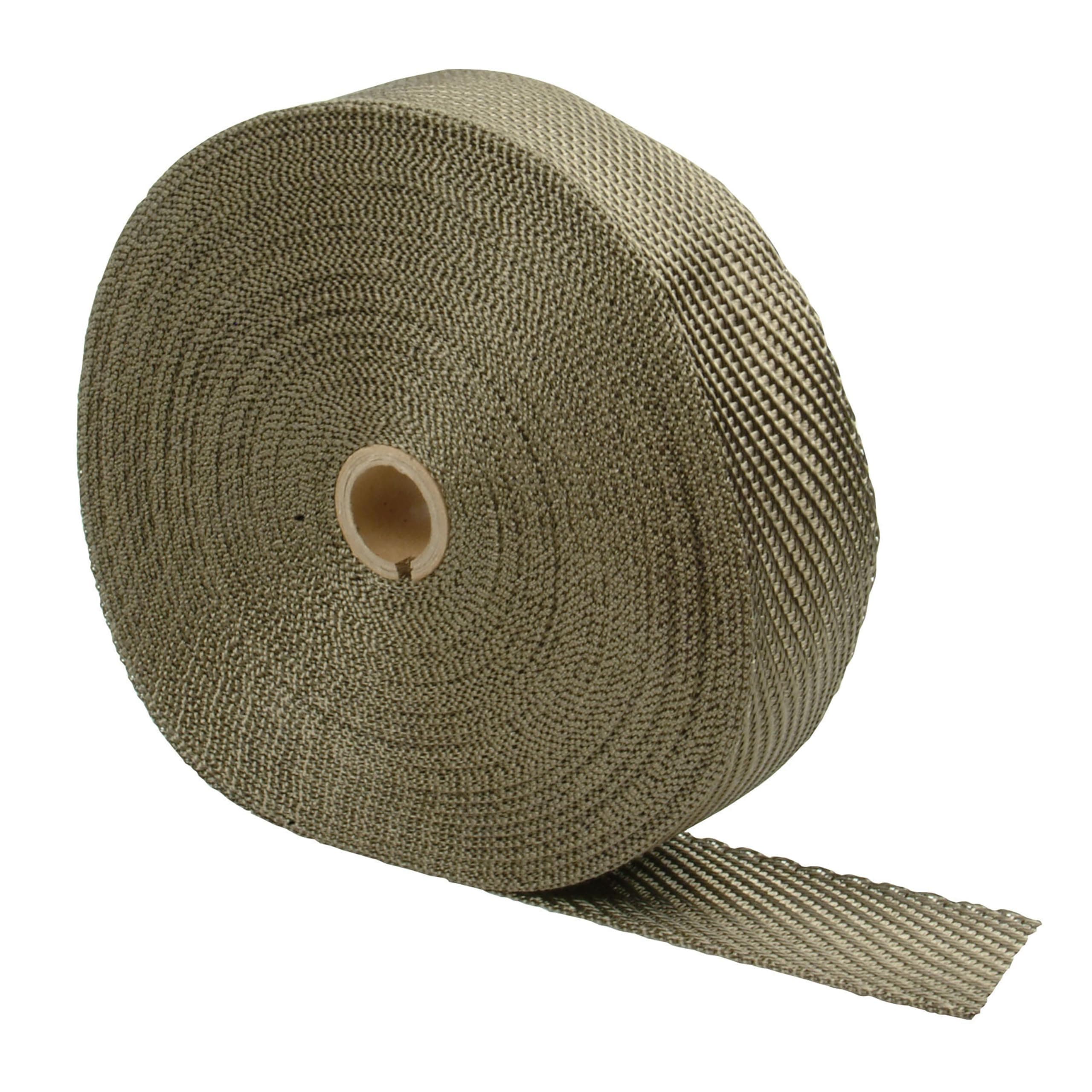 Titanium Exhaust Heat Wrap with Lava Rock Technology - 2" x 100' - Heat Wrap for Exhaust Pipes, Pliable Exhaust Wrap Tape, Withstands 1800°F Direct Heat & 2500°F Intermittent Heat
