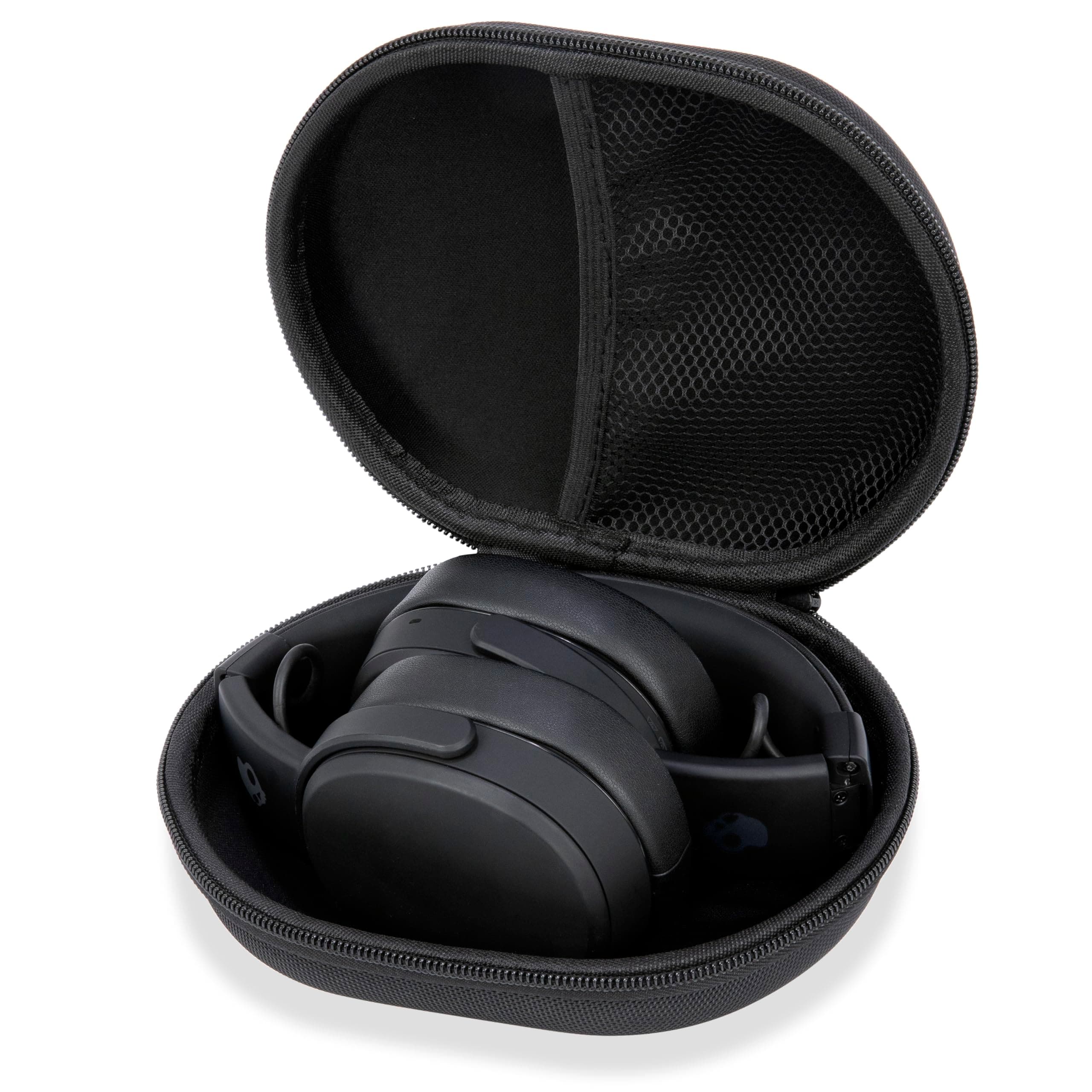 Ginsco Hard Shell Headphone Case for Foldable Over-Ear Headphones, Kids Stereo Headphones Noise Cancelling Headset Compatible with Skullcandy Crusher Evo/ANC 2, with BERIBES, with Beats Studio Pro