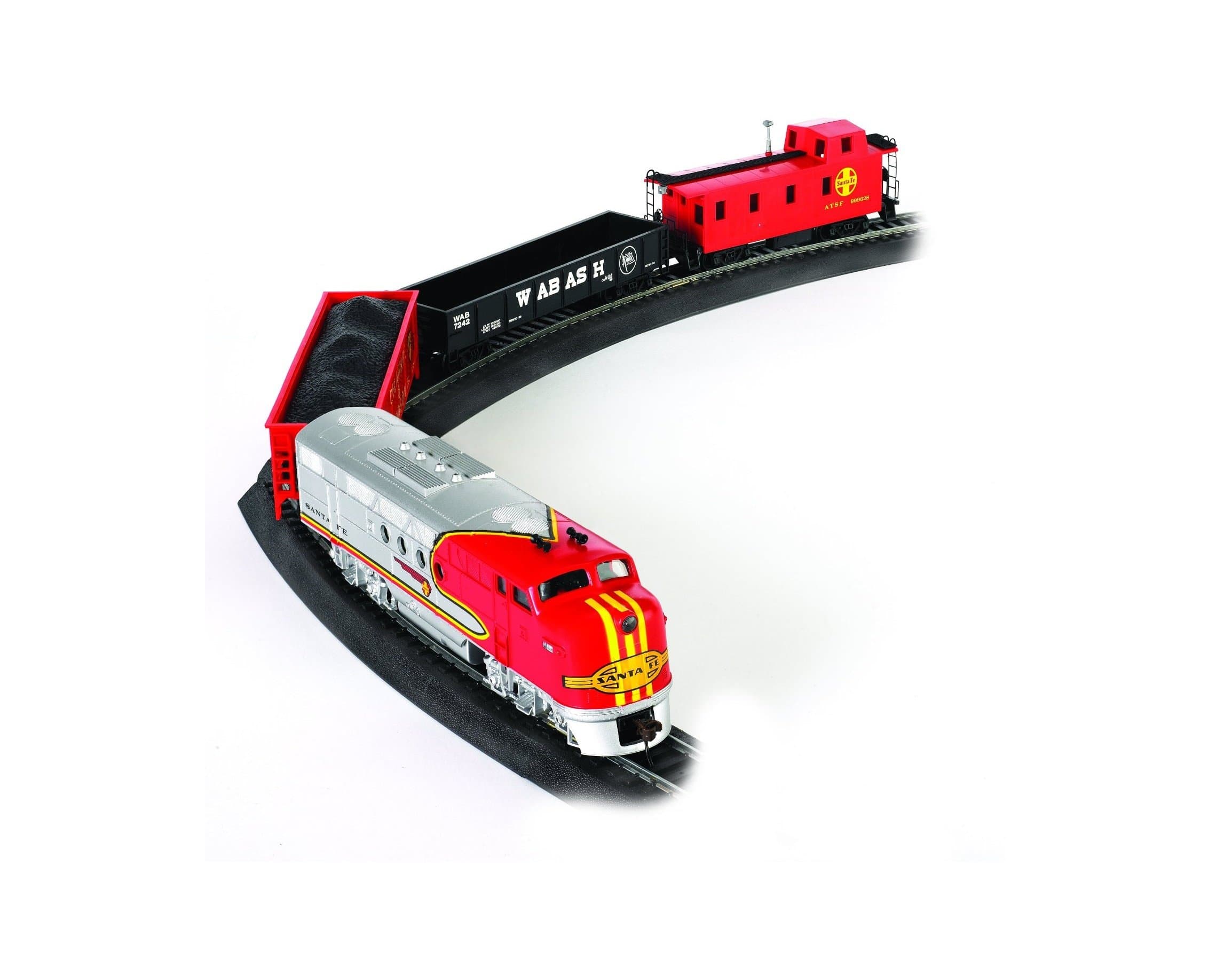 Trains - Santa Fe Flyer Ready To Run Electric Train Set - HO Scale 19.50 x 3.00 x 13.25 Inches
