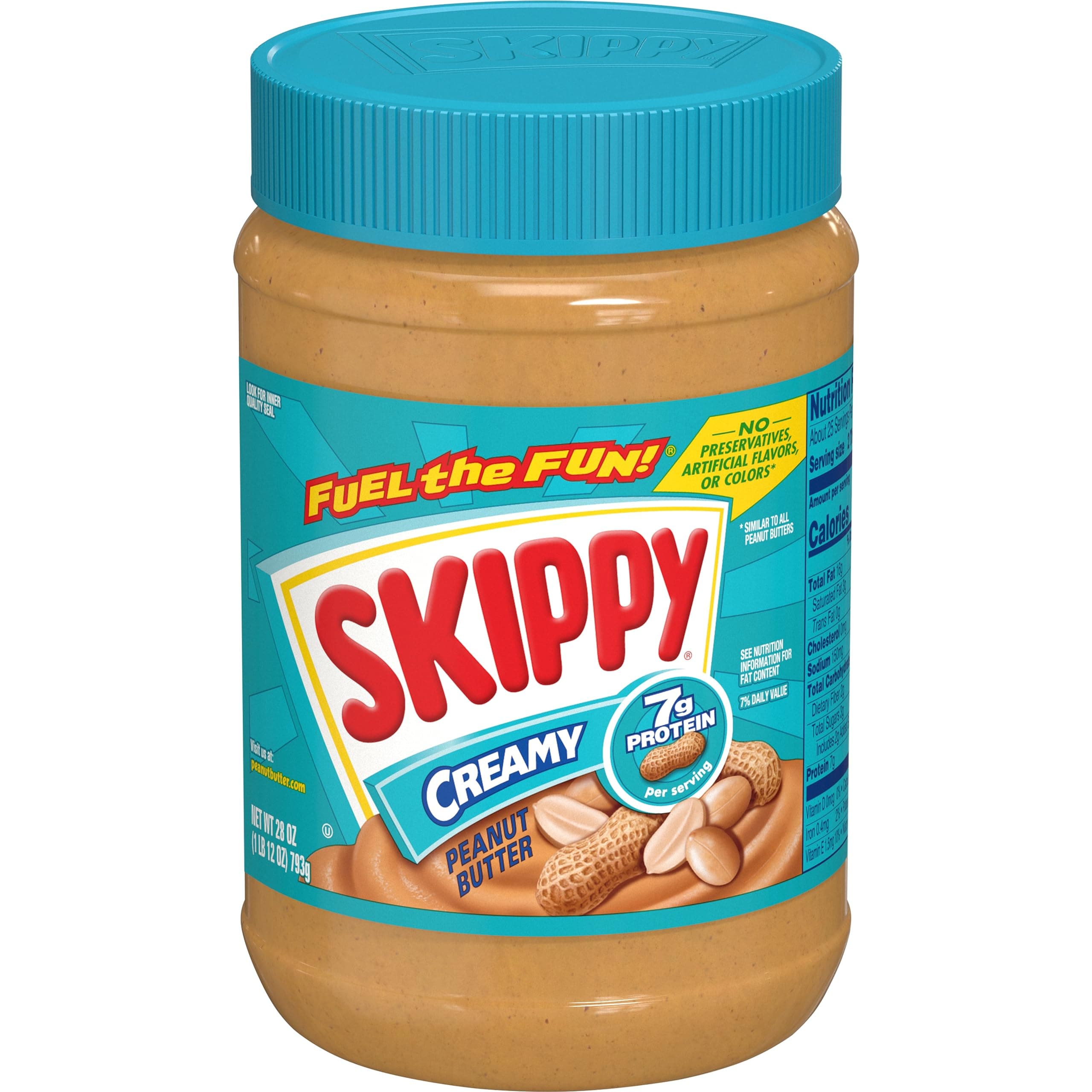 Creamy Peanut Butter, 28 Ounce Jar