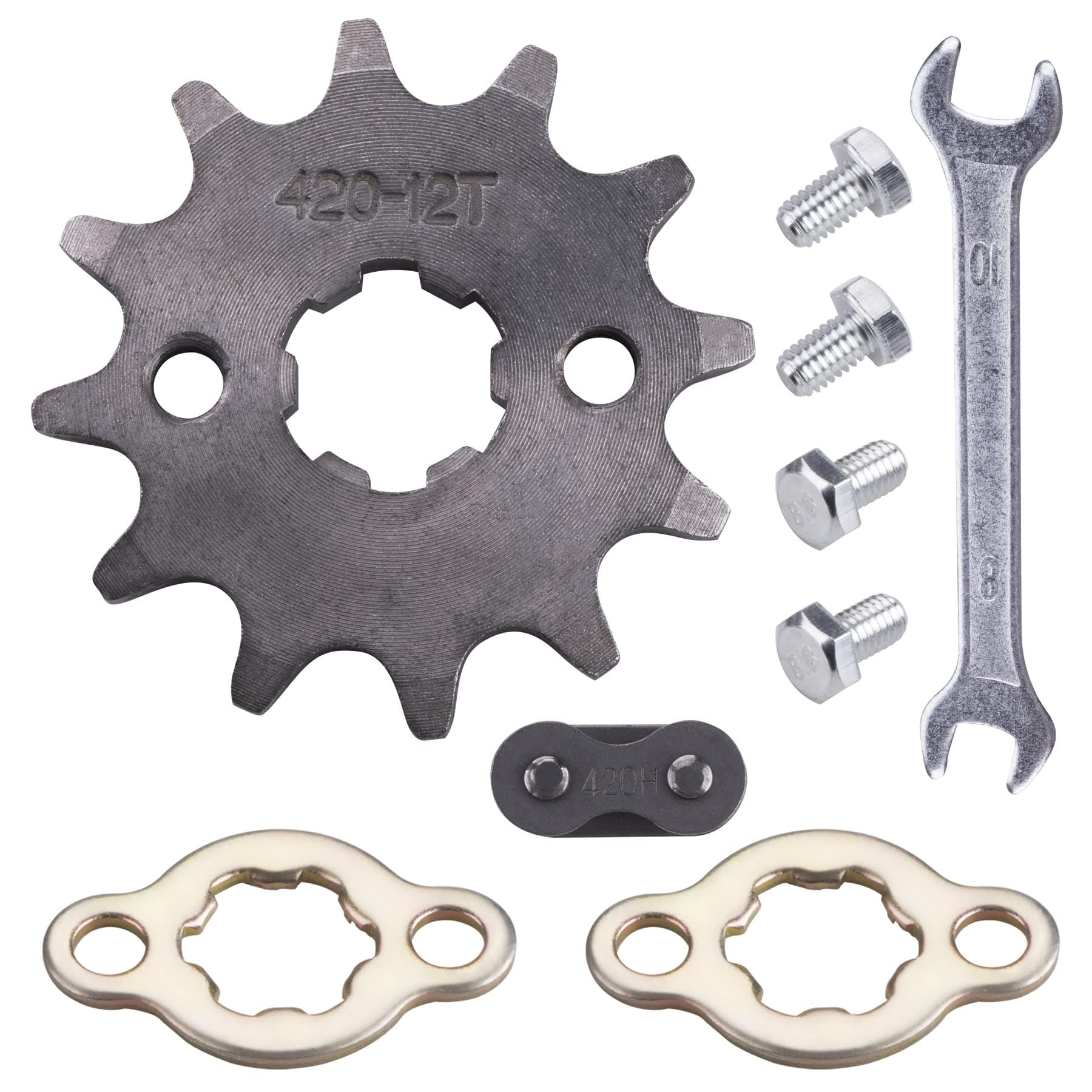 428 13T 17mm Motorcycle Front Engine Sprocket Compatible with 125 140 150 160cc Honda TaoTao Loncin Roketa Coolster Sunl Lifan Chinese ATV Quad Dirt Bike