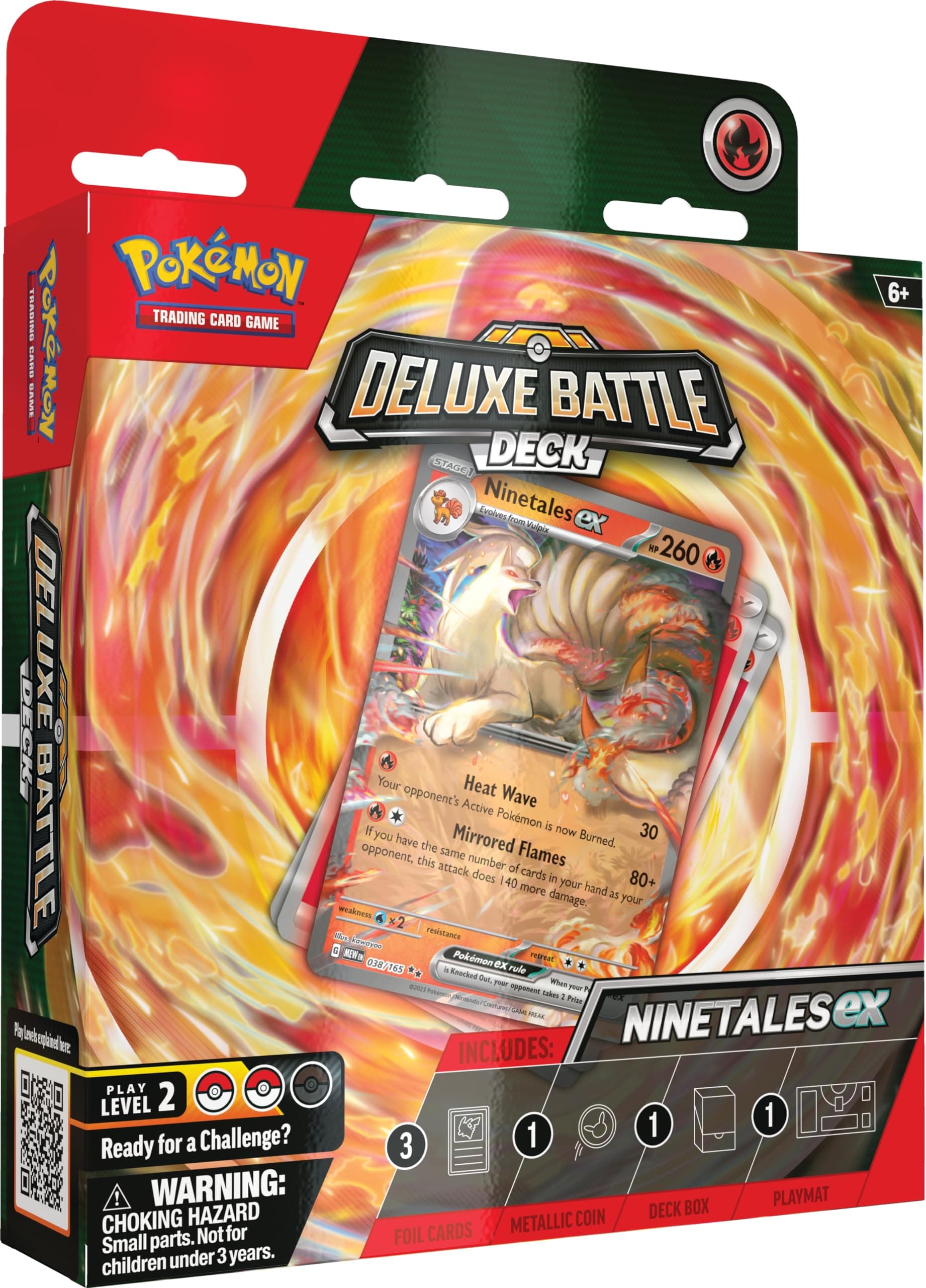 TCG: Ninetales ex Deluxe Battle Deck (Ready-to-play 60-card deck & Accessories)