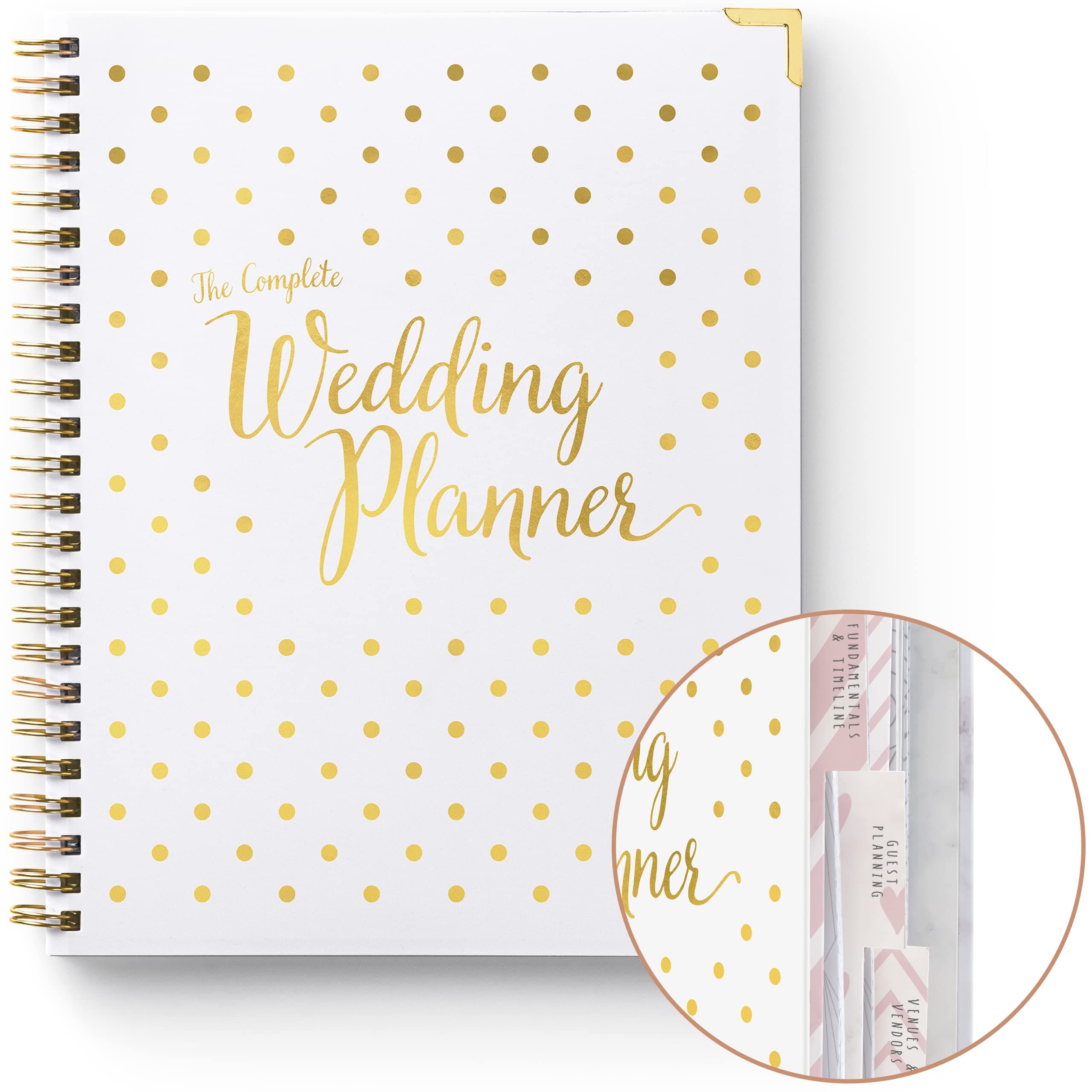 Your Perfect Day Spotty Gold Wedding Planner