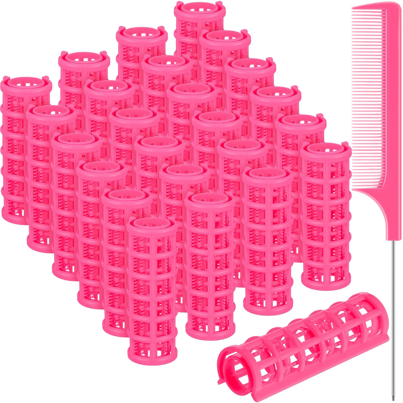 Syhood 24 Pcs Snap Hair Roller