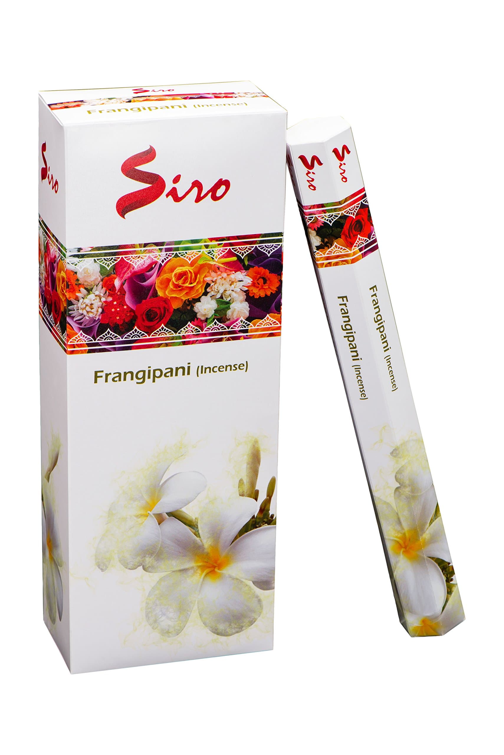 Siro Incense Sticks Gift Pack Premium Long Lasting Aroma Perfect for Yoga, Meditation, Relaxation & Aromatherapy (Frangipani, 120 Incense Sticks)