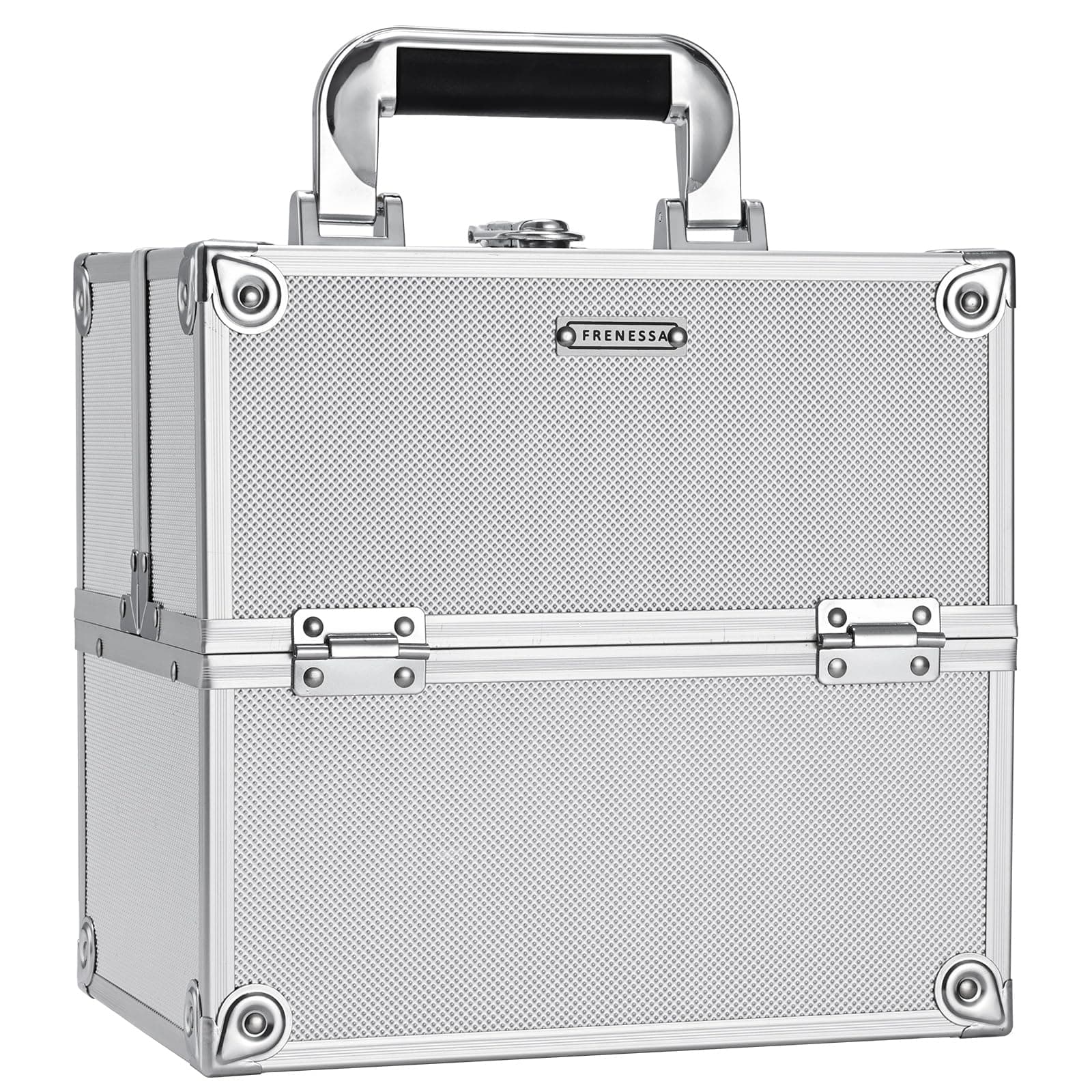 Frenessa Makeup Train Case - Silver