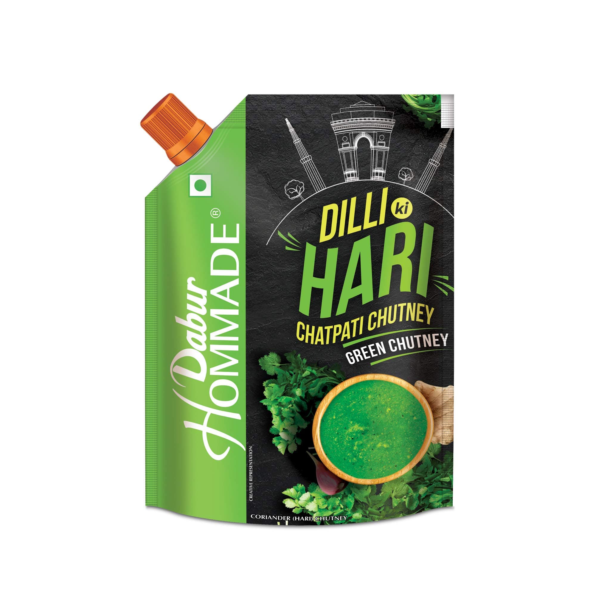 Dabur Hommade Dilli Ki Hari Chatpati Chutney,200g