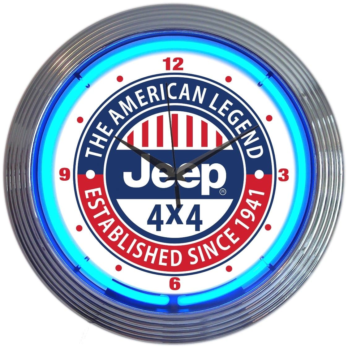 NeoneticsJeep The American Legend Neon Clock