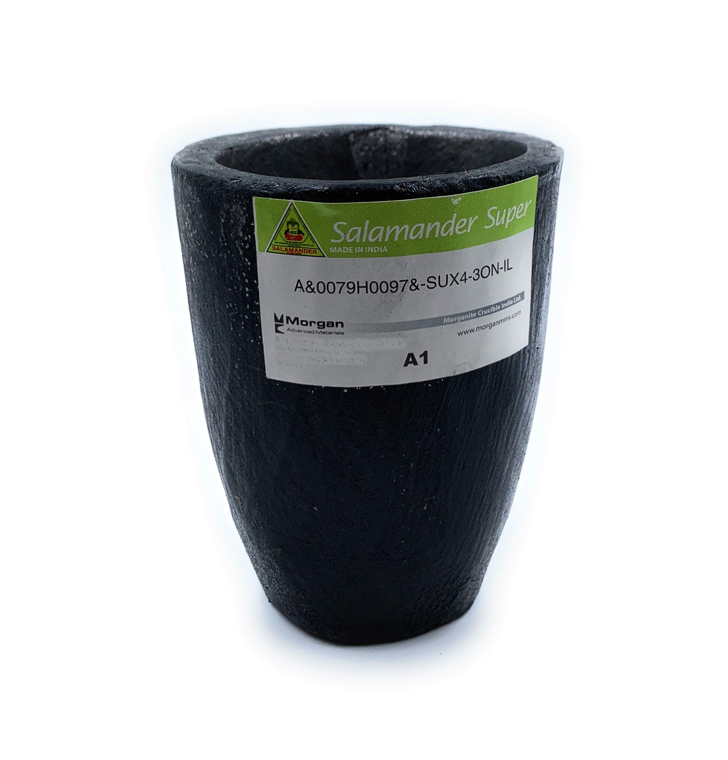 Salamander Clay Graphite Crucible A1-1.5Kg for High Temperature Casting, Refining, Melting of Gold, Silver & Metals for Goldsmith, Metallurgy, Foundry, Bullion, Refinery, Metalsmith, Model Making
