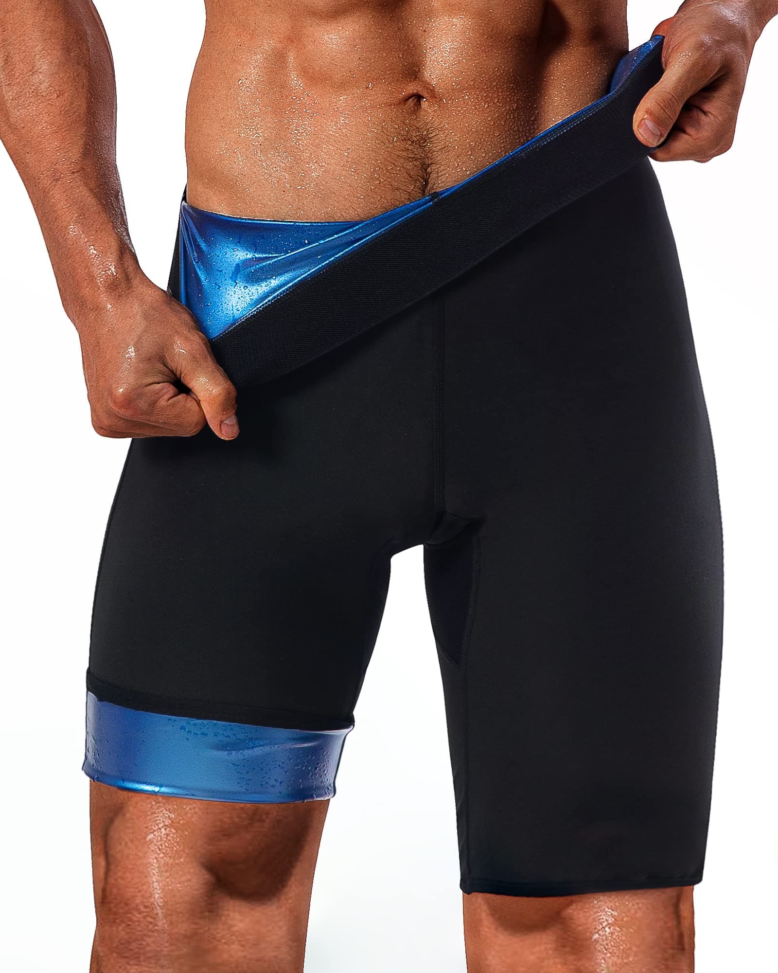 LMCOB mens Sauna Short Pants for Men Classic