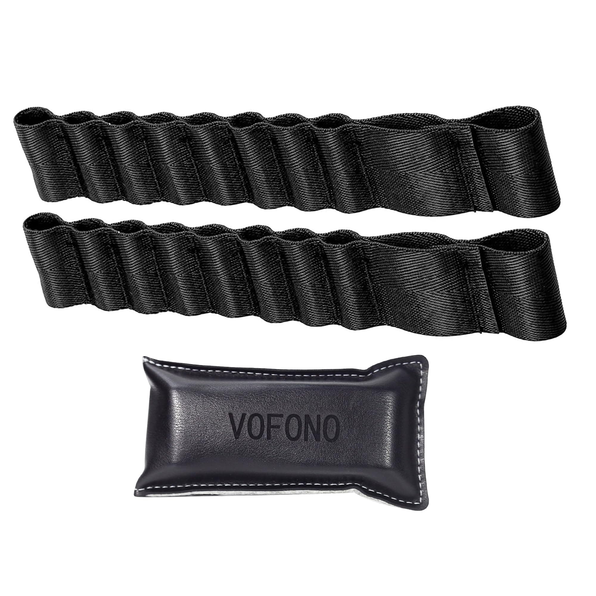 VOFONO Updated Heavy Duty Strong Adjustable Door Limiting Check Strap for Jeep Wrangler TJ JK JL Load 1000 Lb (2PCS-Black)