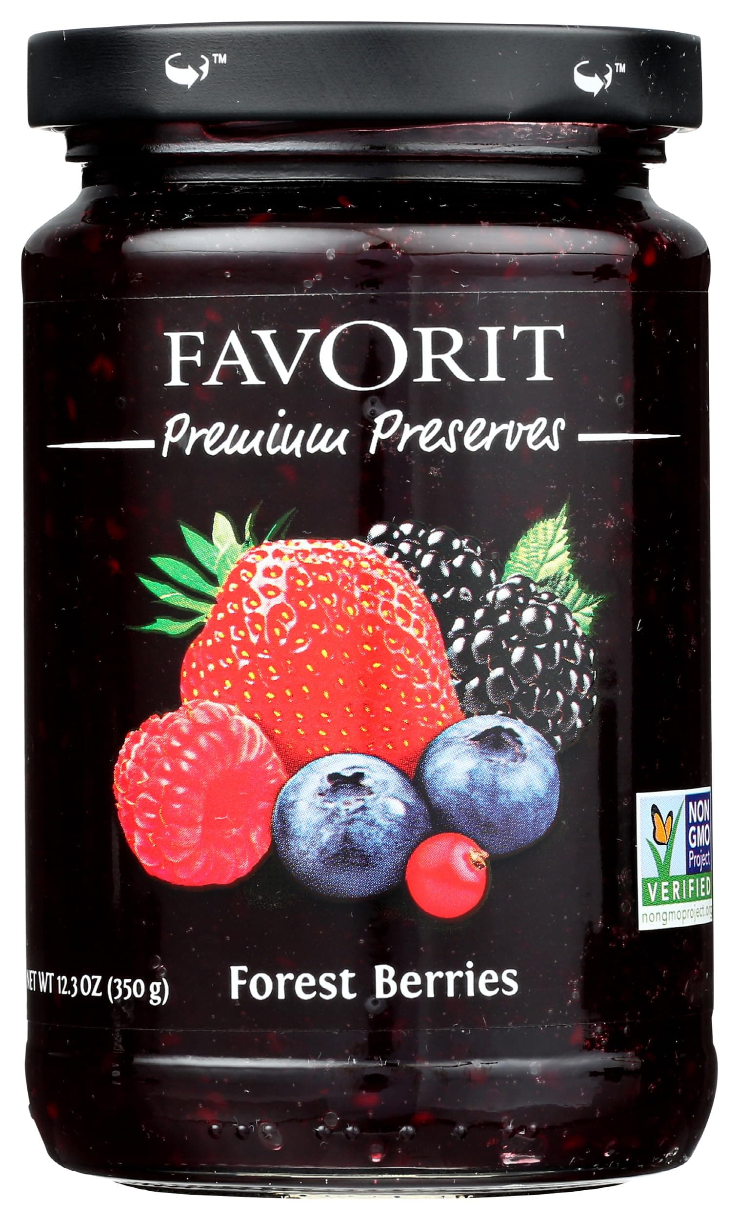 Favorit Preserve Forest Berry, 12.3 oz