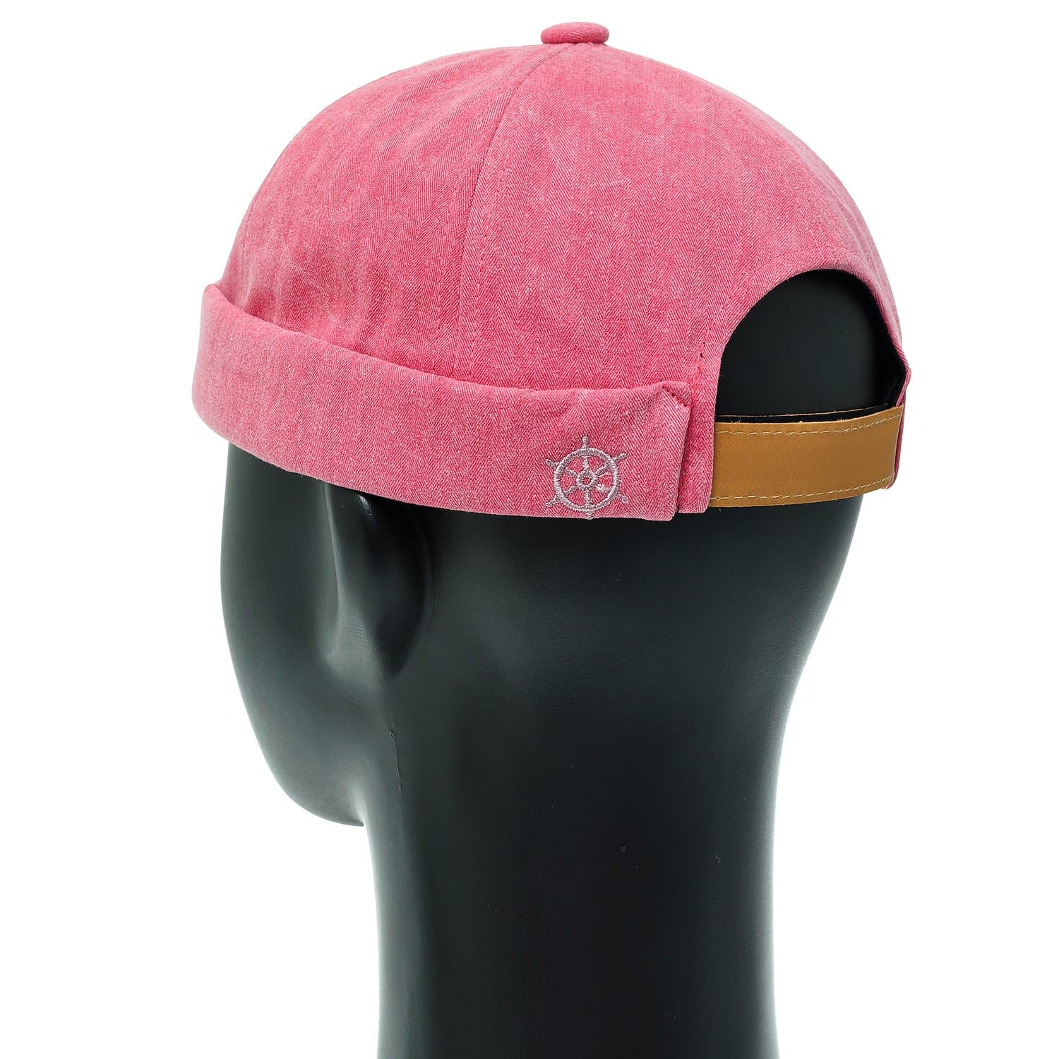 DHH02.Washed Cotton Skullcap Watch Cap Docker Hat Short Beanie Men Women