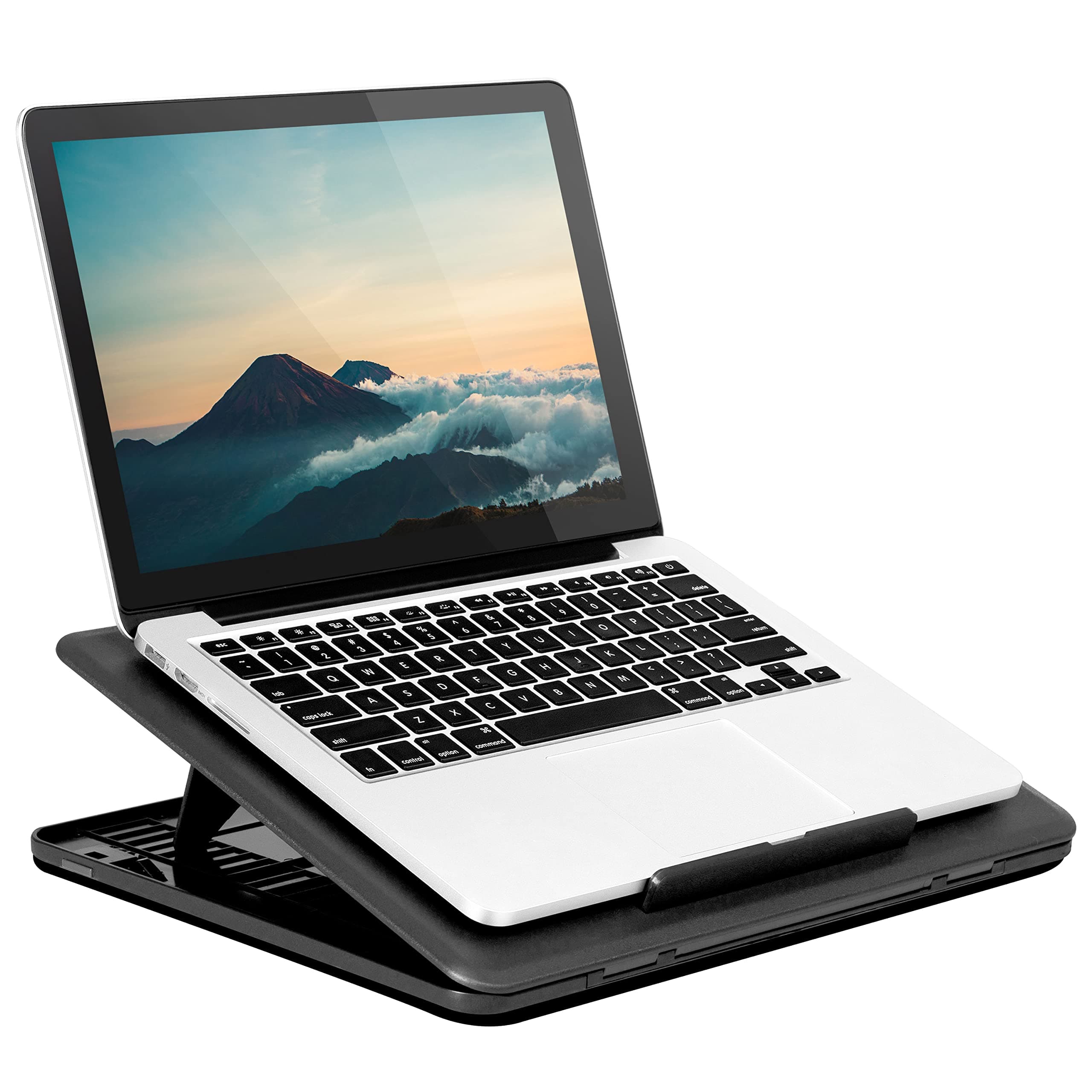 Lapgear Commuter Laptop Stand - Padded Lap Desk With 20 Adjustable Angles - Black - Fits Up To 15.6 Inch Laptops And Most Tablets - Style No. 49108