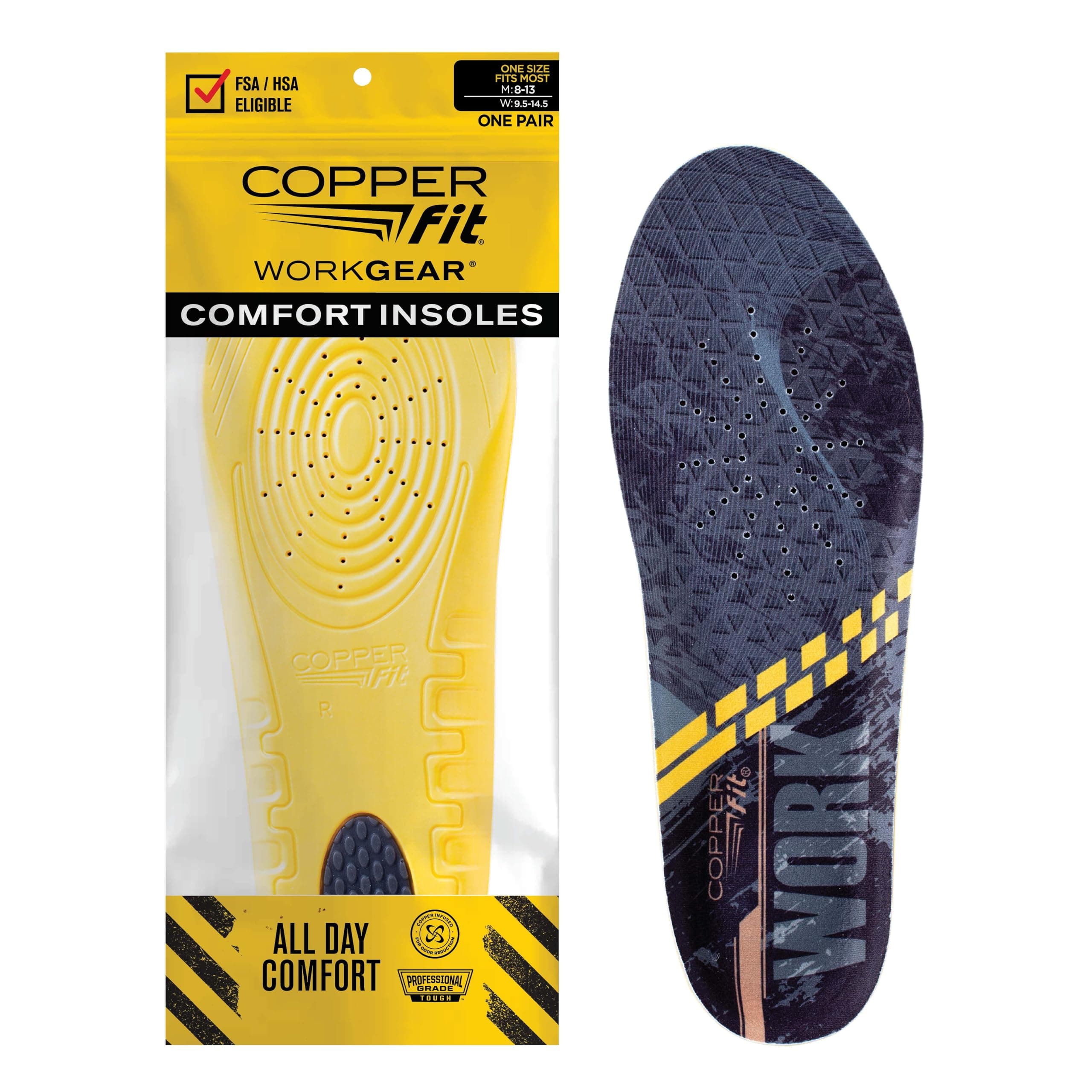 Copper Fit Unisex Work Gear Comfort Insoles