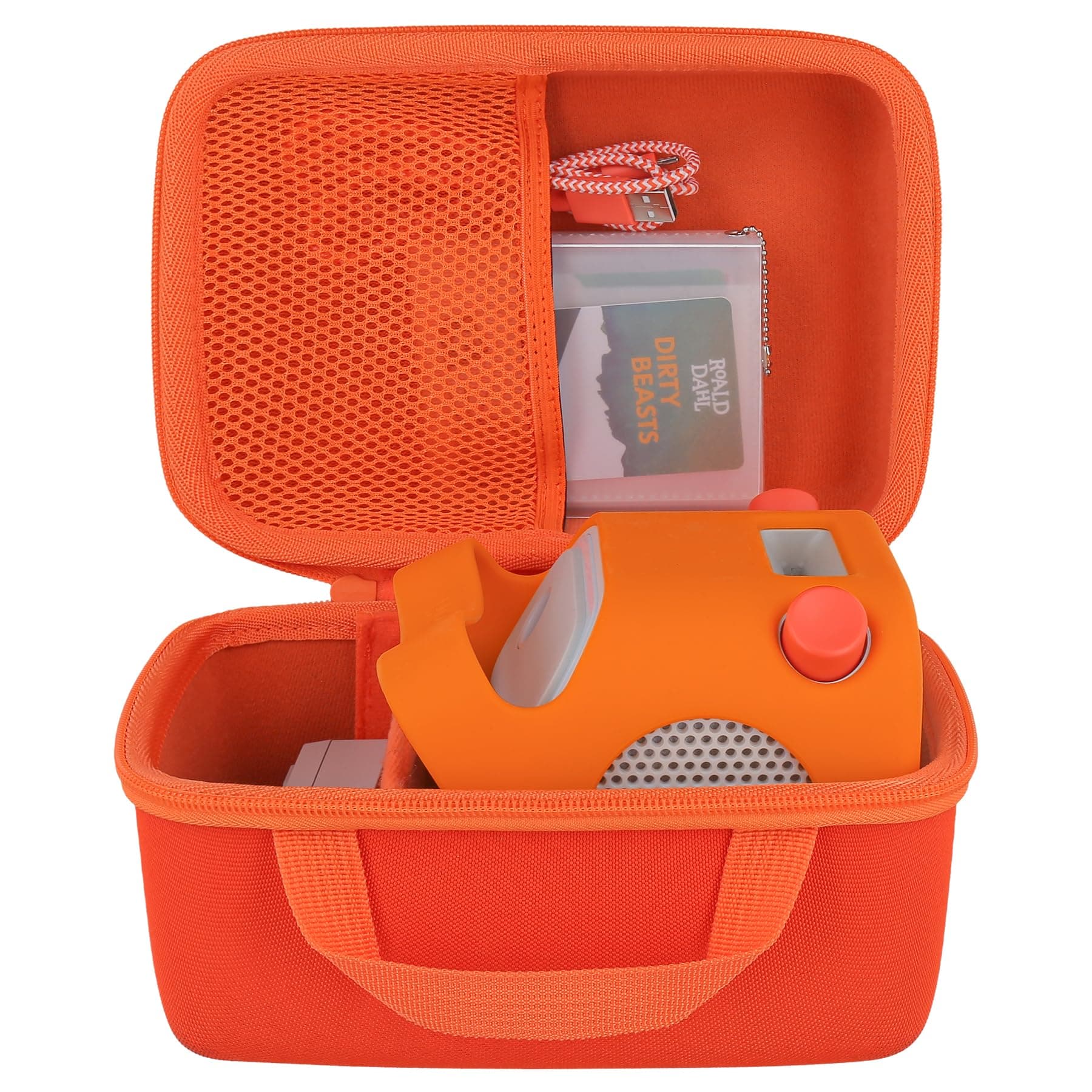 co2CREA Hard Storage Case Compatible with Yoto Player (2nd / 3rd Generation) Kids Audio & Music Player and Charging Dock,Included Transparent Card Case Holder for 36 Yoto Cards