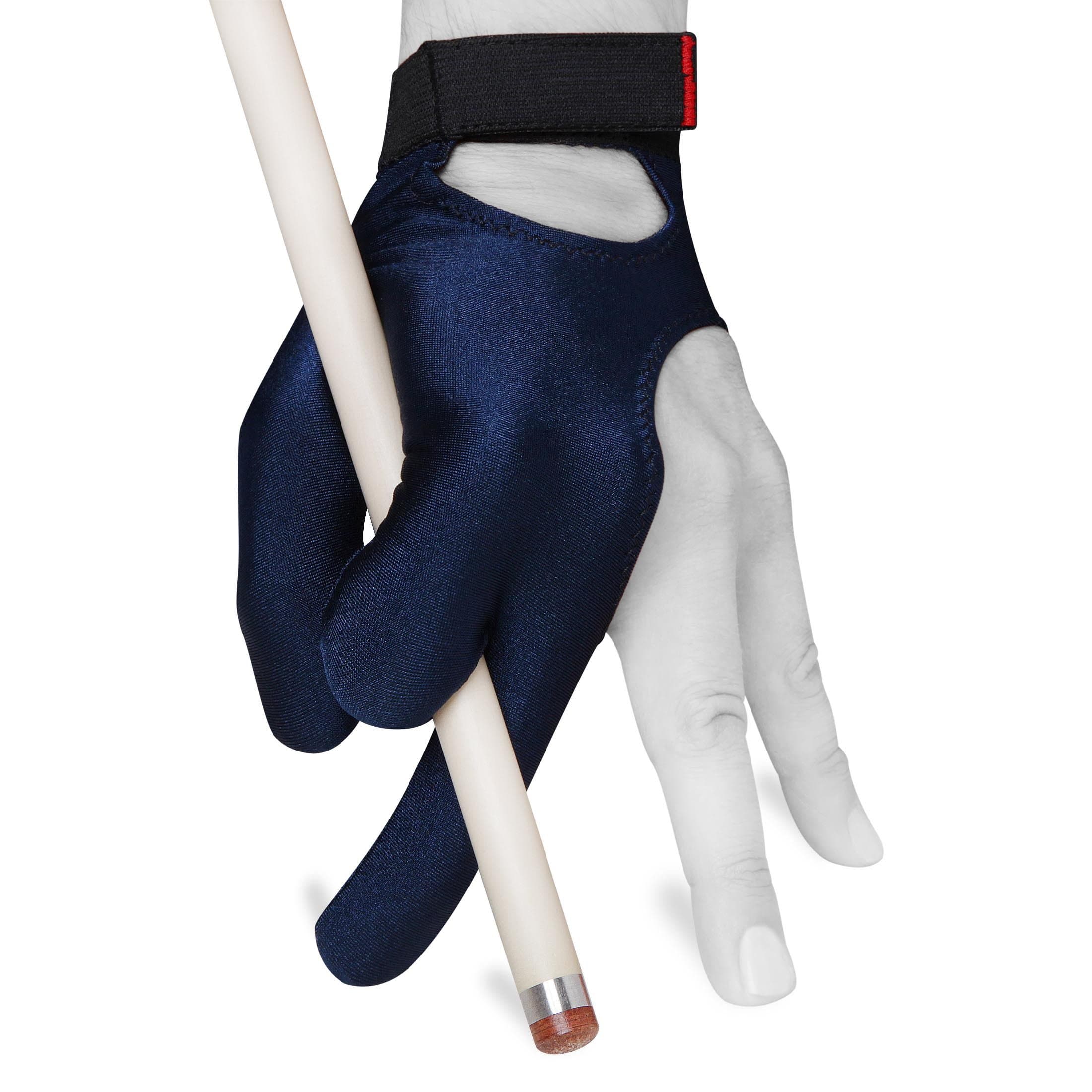Billiard GLOVE by Fortuna - Classic - for Left hand - Blue - with Strap