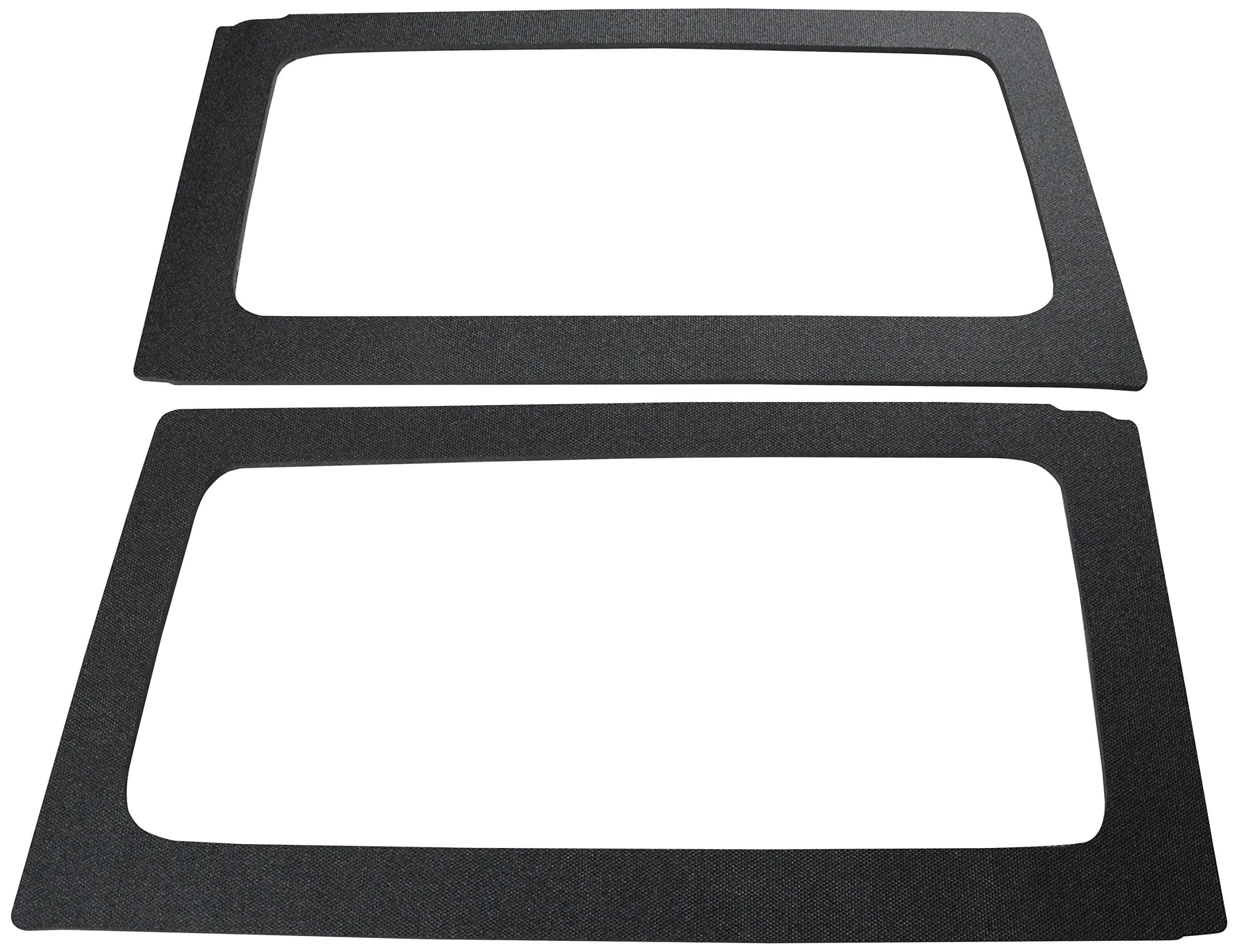 Design Engineering 050152 Boom Mat Black 2-Door Jeep Wrangler (2011-2016) Sound Deadening Side Window Trim Kit