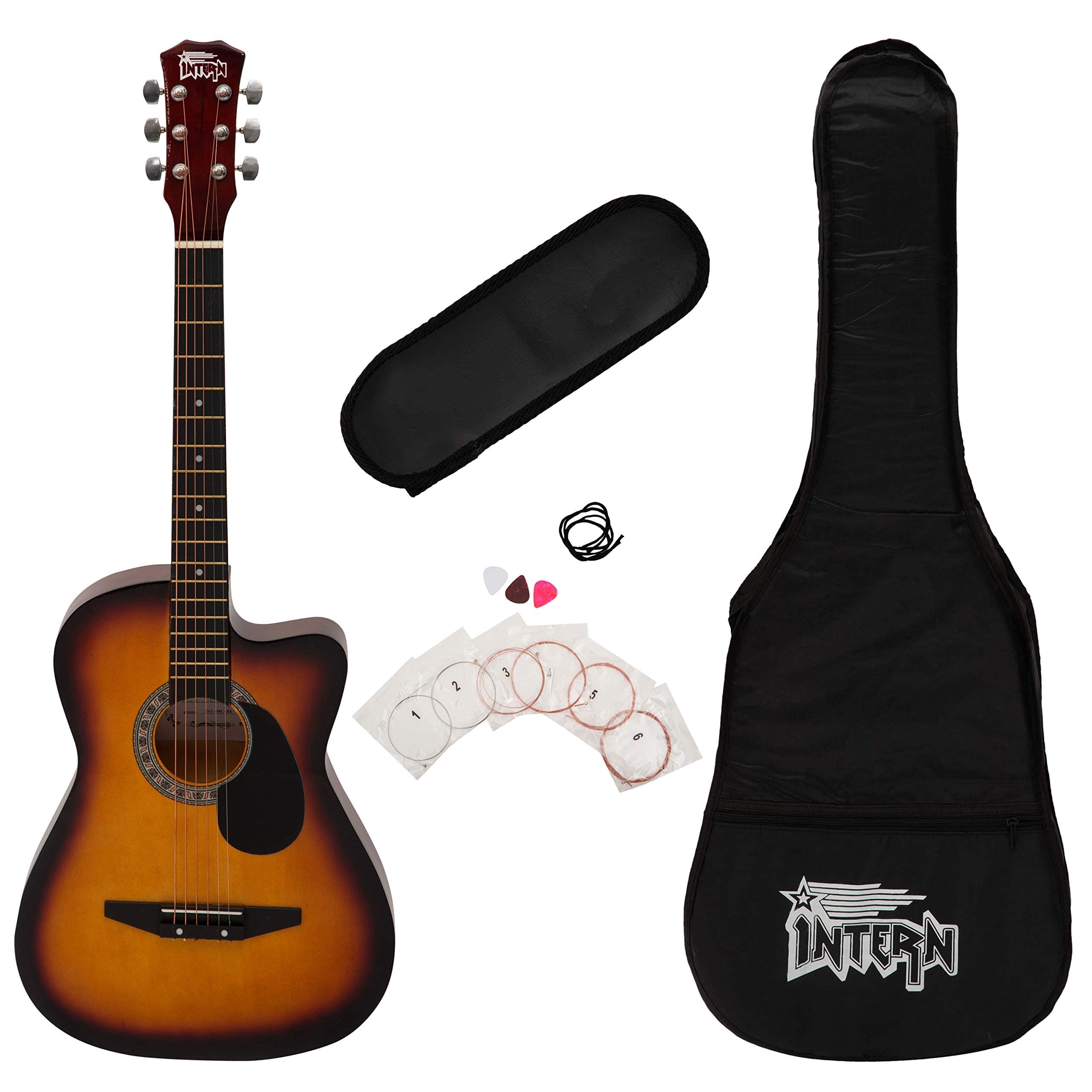 Acoustic Guitar Kits (Glossy Guitars, Sunburst)
