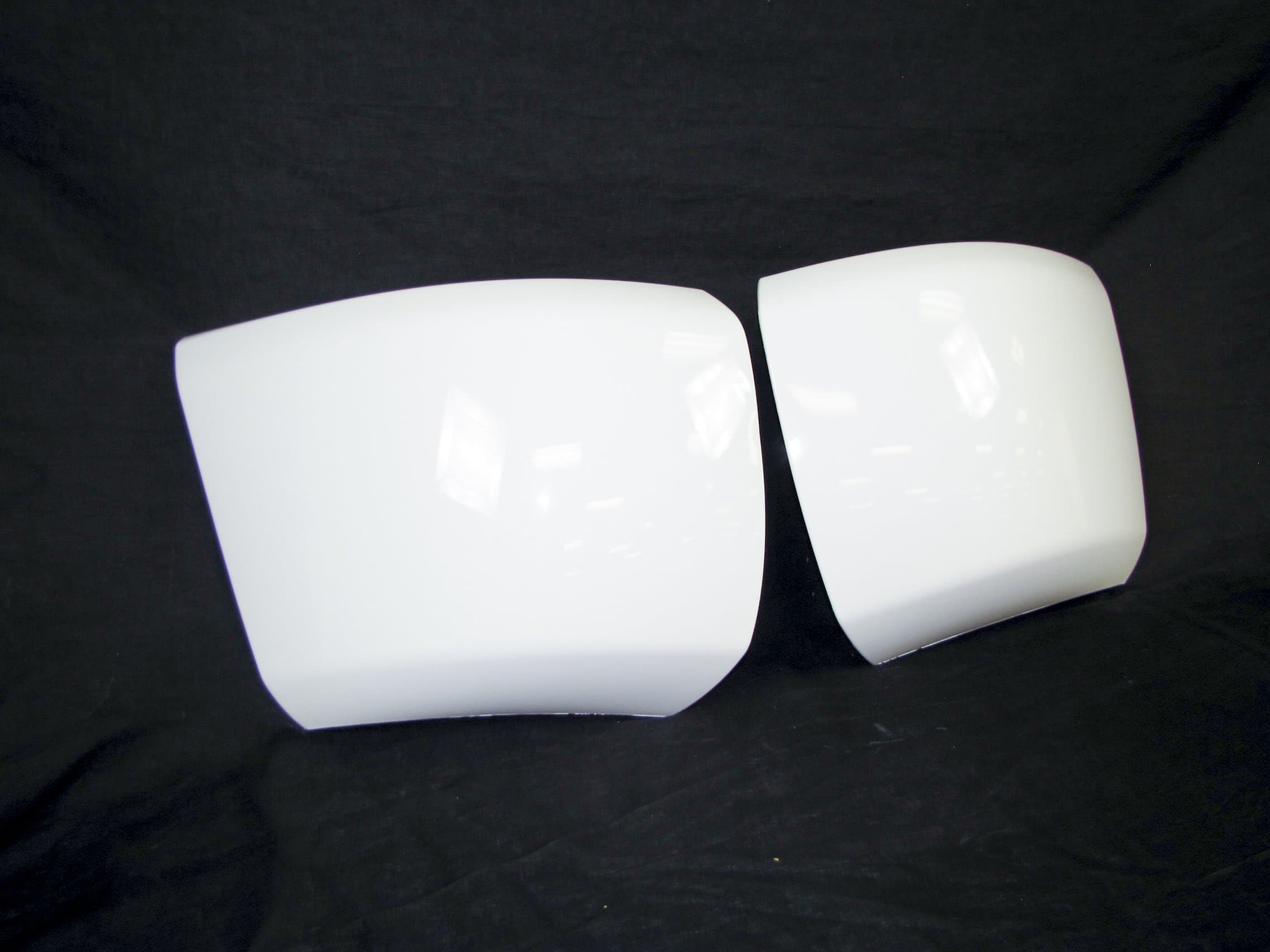 Painted 50/WA8624 White Front Bumper End Cap SET w/o fog hole For 2007-2013 Silverado 1500 GM1016103 GM1017103