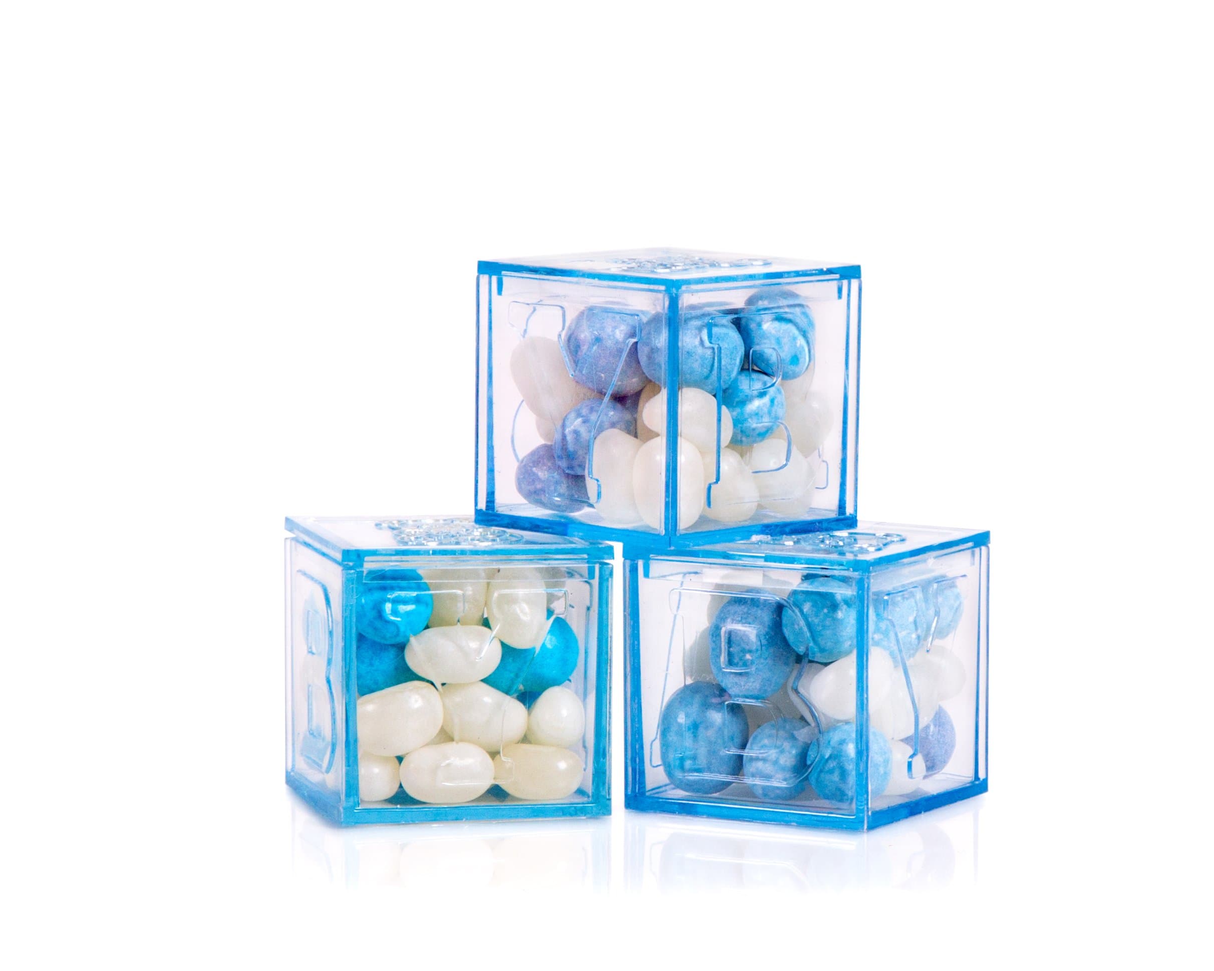 "It's a boy" Triple Gift Box with Candy for Baby Showers and Party Favors