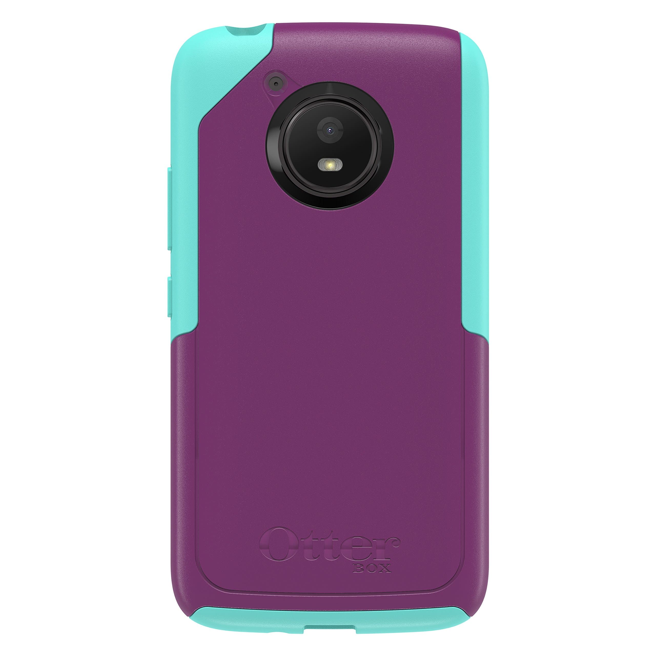 OtterBoxACHIEVER SERIES Case for Moto E4 - Retail Packaging - COOL PLUM (PLUM HAZE/AQUA MINT)