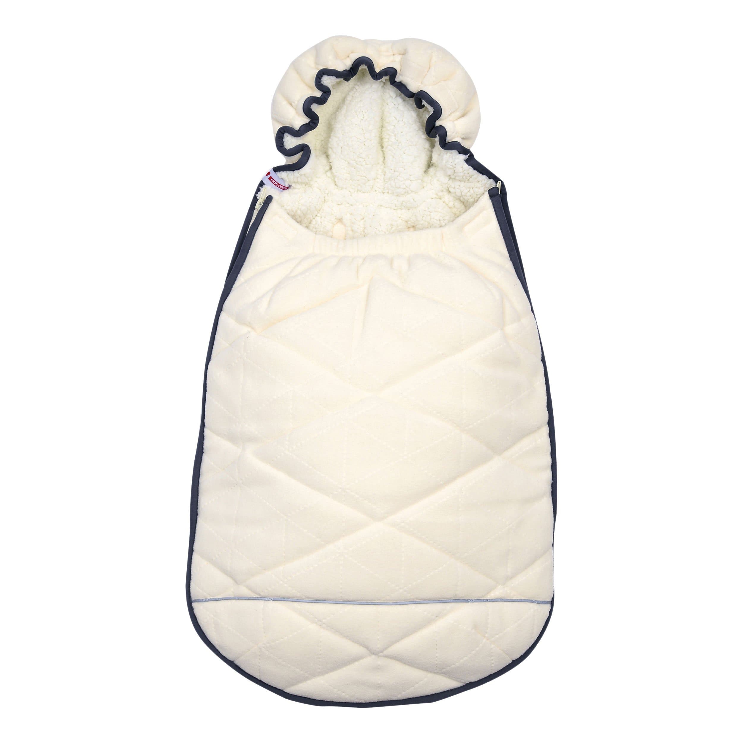 Lodger Mini Bunker Car Seat Footmuff (560 Off White)