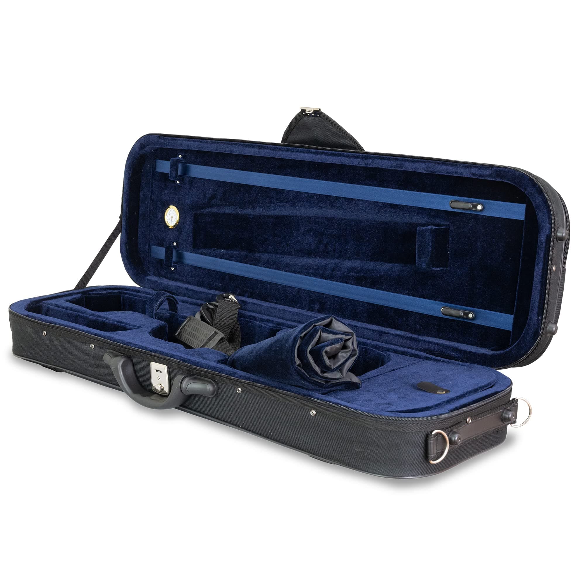 Portland Oblong Violin Case 4/4 Size Navy Blue