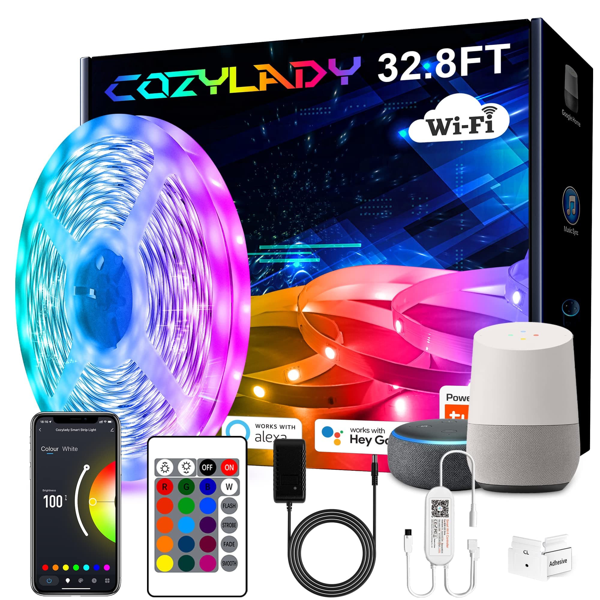 Cozylady Smart WIFI Control LED Strip Light- 10M