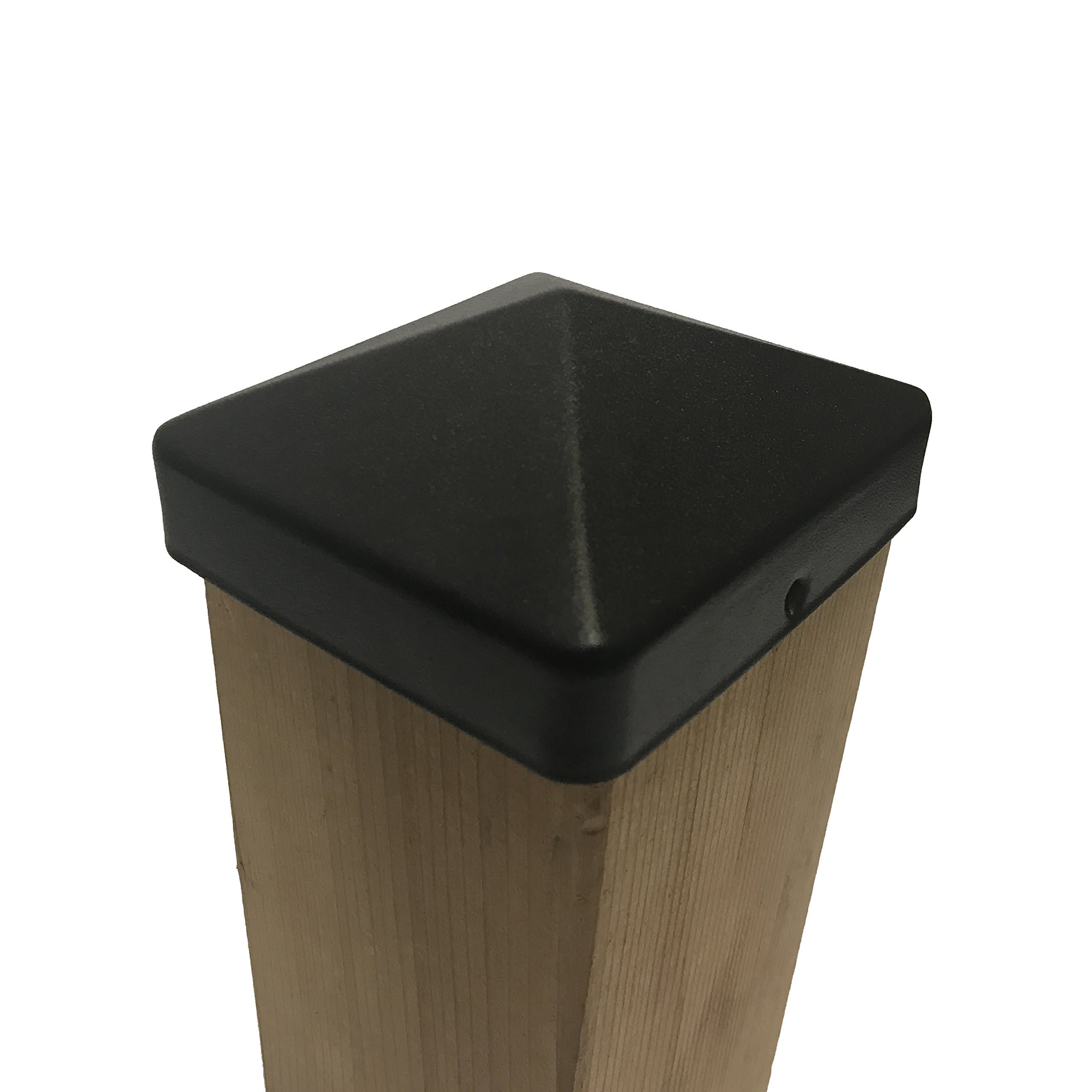 Nuvo Iron US-PCP11BLK US-4x4 Eazy Pyramid Cap, 4" x 4" (Fits Over 4” x 4” Nominal USA retailers Square Posts), Black