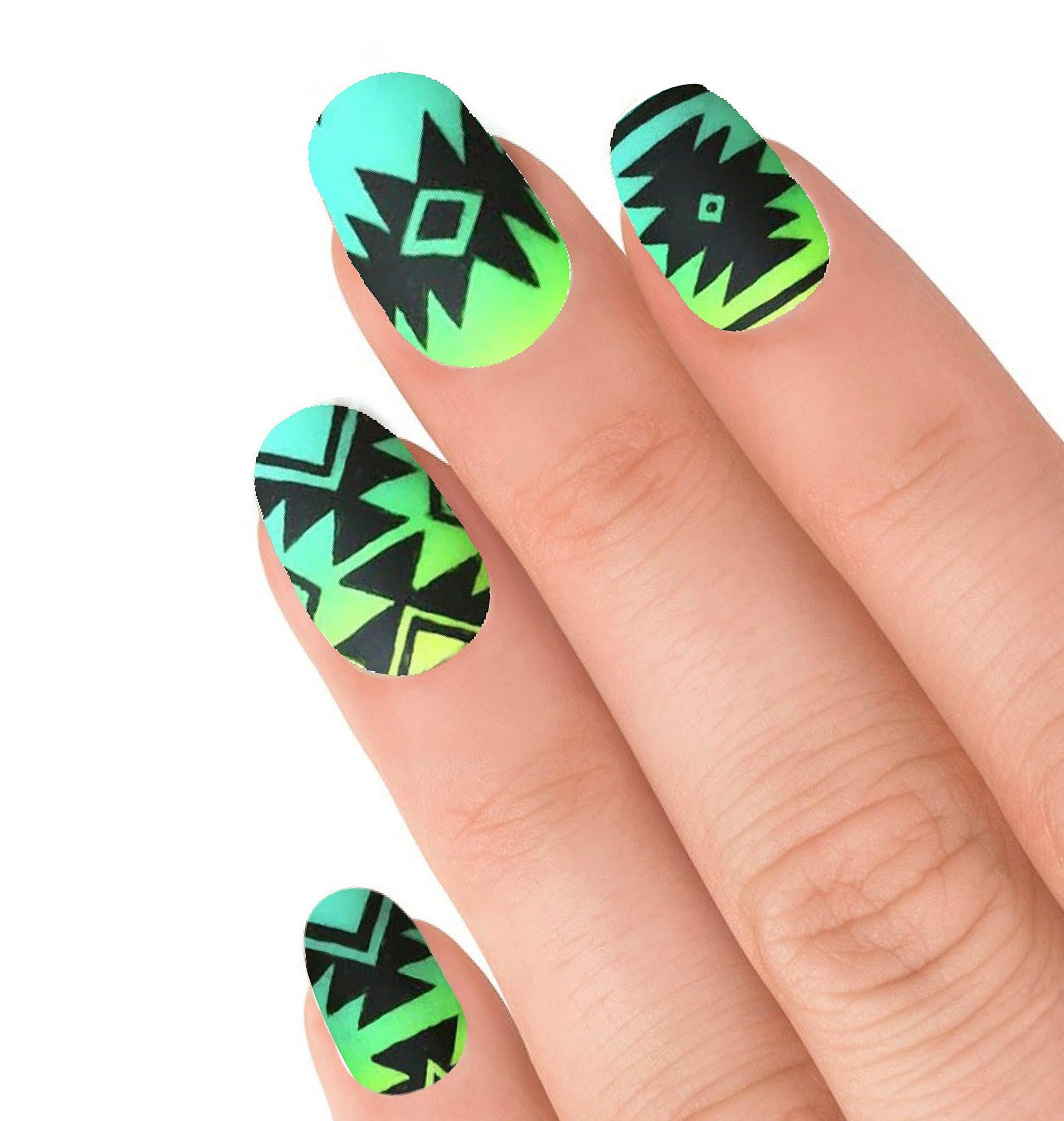 Aztec nail stencil vinyls southwestern 24 pk
